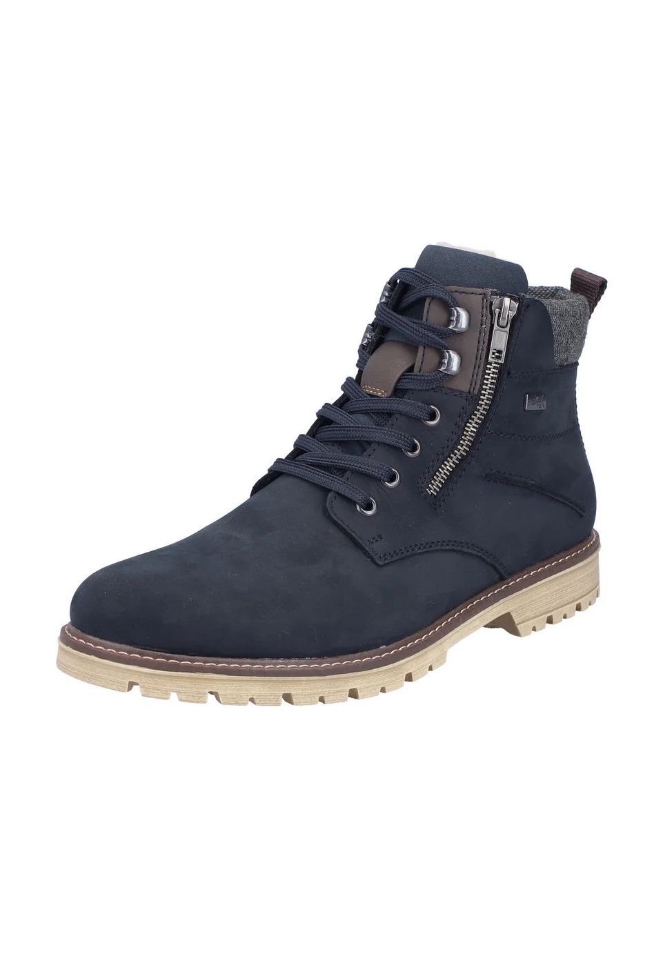 rieker Winterstiefel, Zuglasche, Leder, für Herren, blau, 41