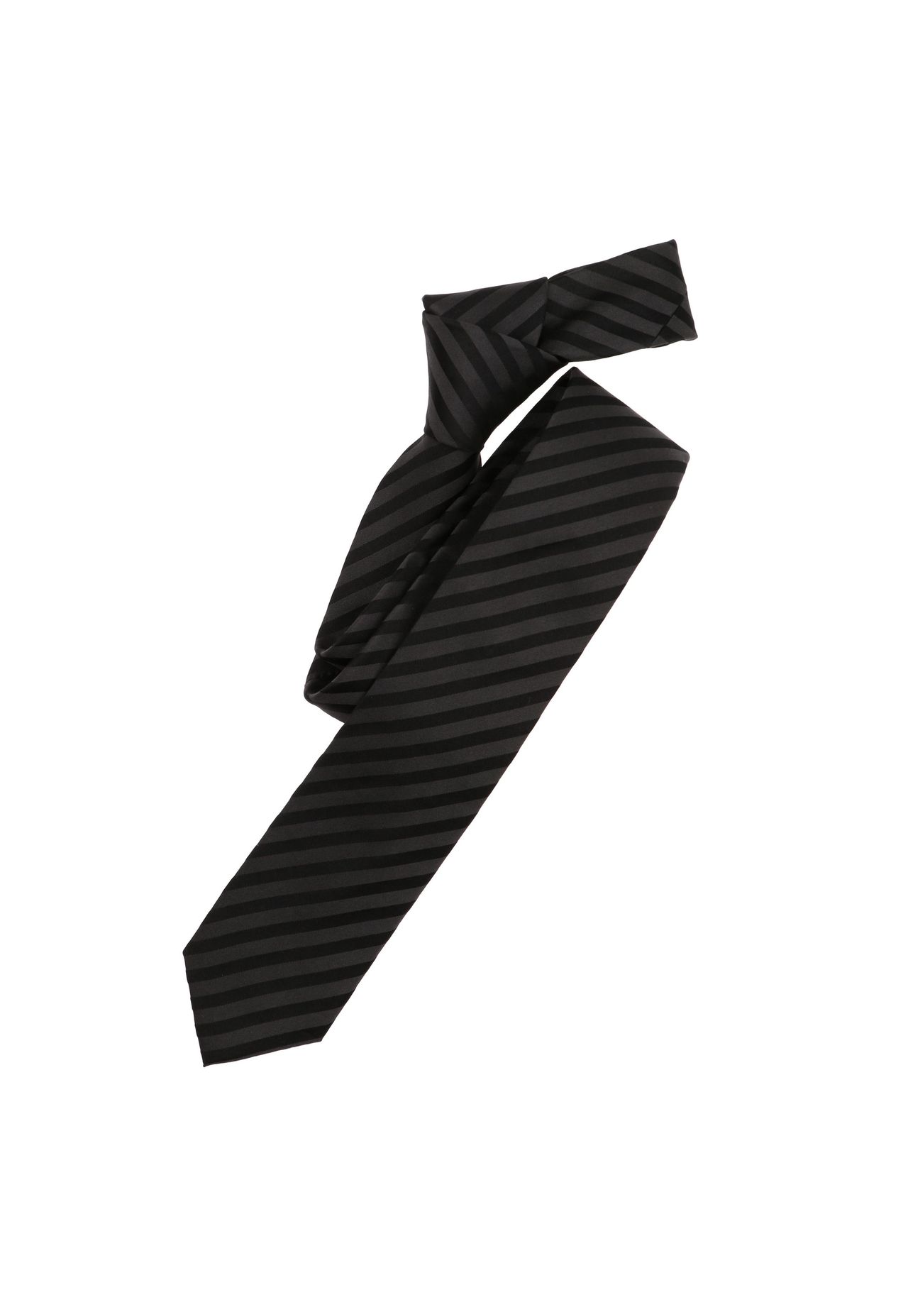 Venti Herren Krawatte gestreift, schwarz, 99