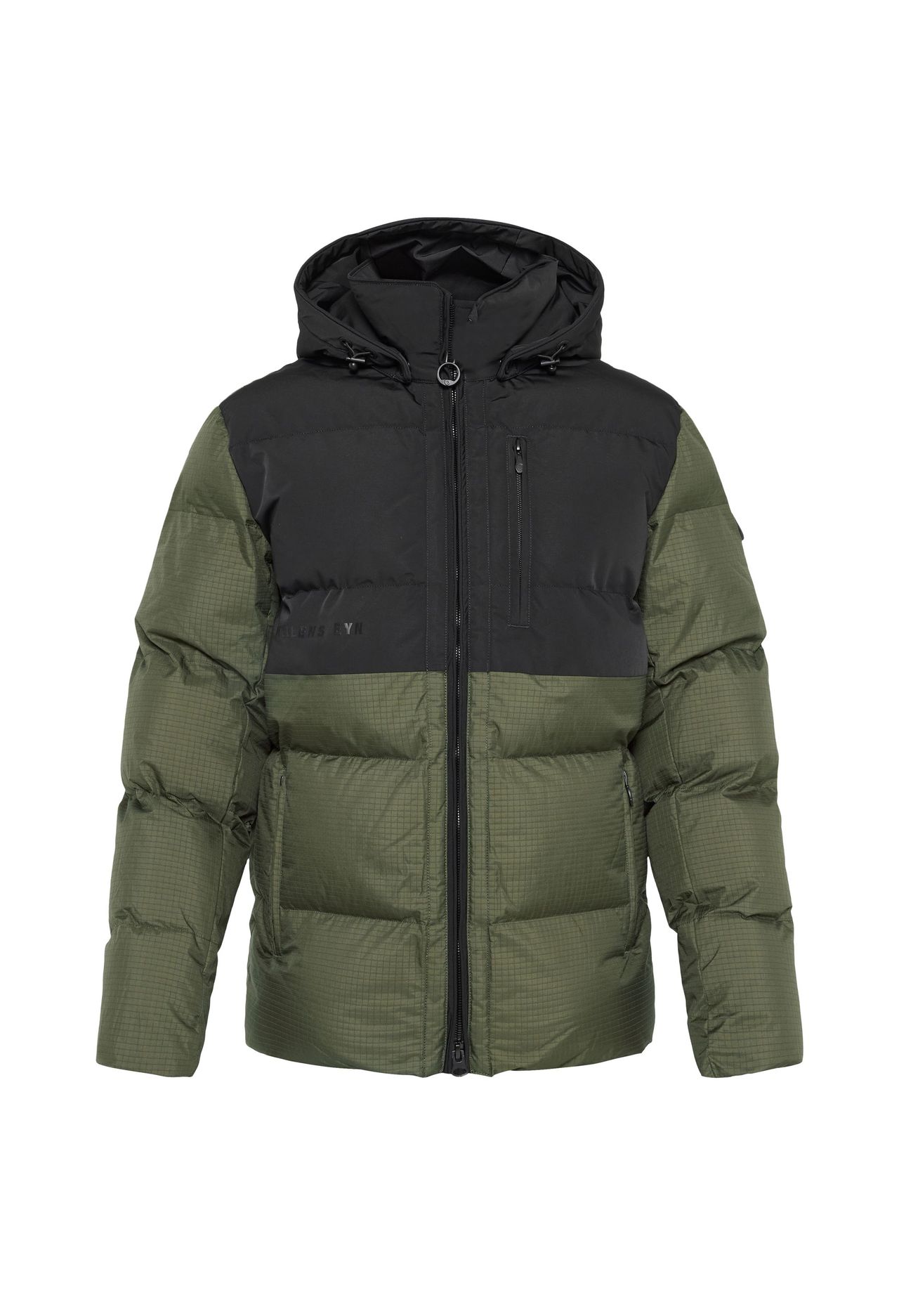 WELLENSTEYN Steppjacke, Royal Flash Men, Kapuze, für Herren, grün|schwarz, L