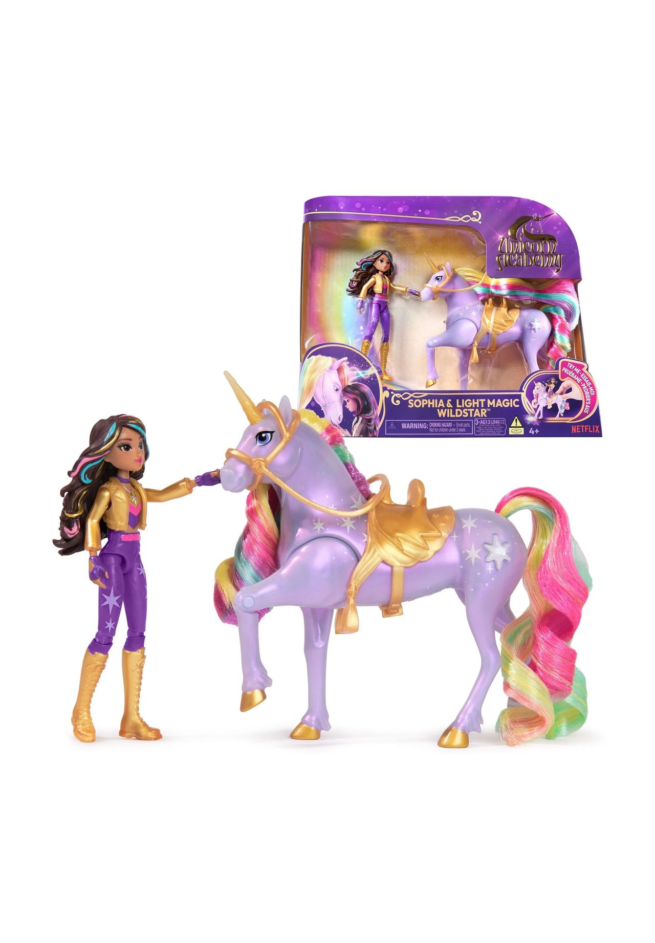 SPIN MASTER™ Unicorn Academy - Small Doll & Sophia Light