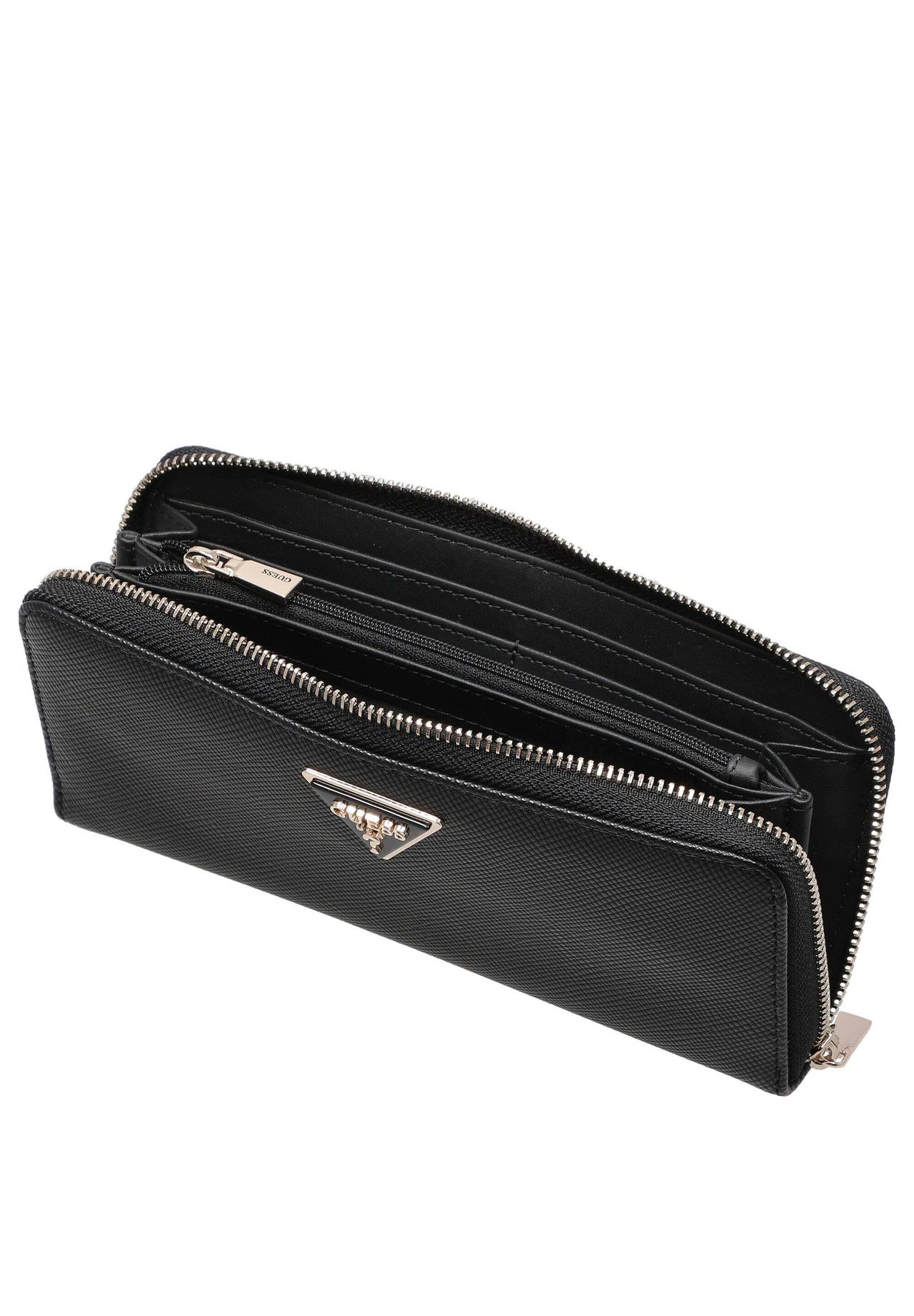 GUESS Laurel II SLG Large Zip Around - Geldbörse 12cc 20 cm (garnet), schwarz, 99