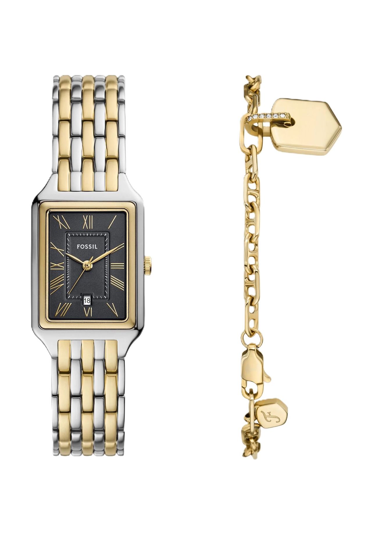 FOSSIL Damen Uhren-Set 'ES5376SET', BICOLOR