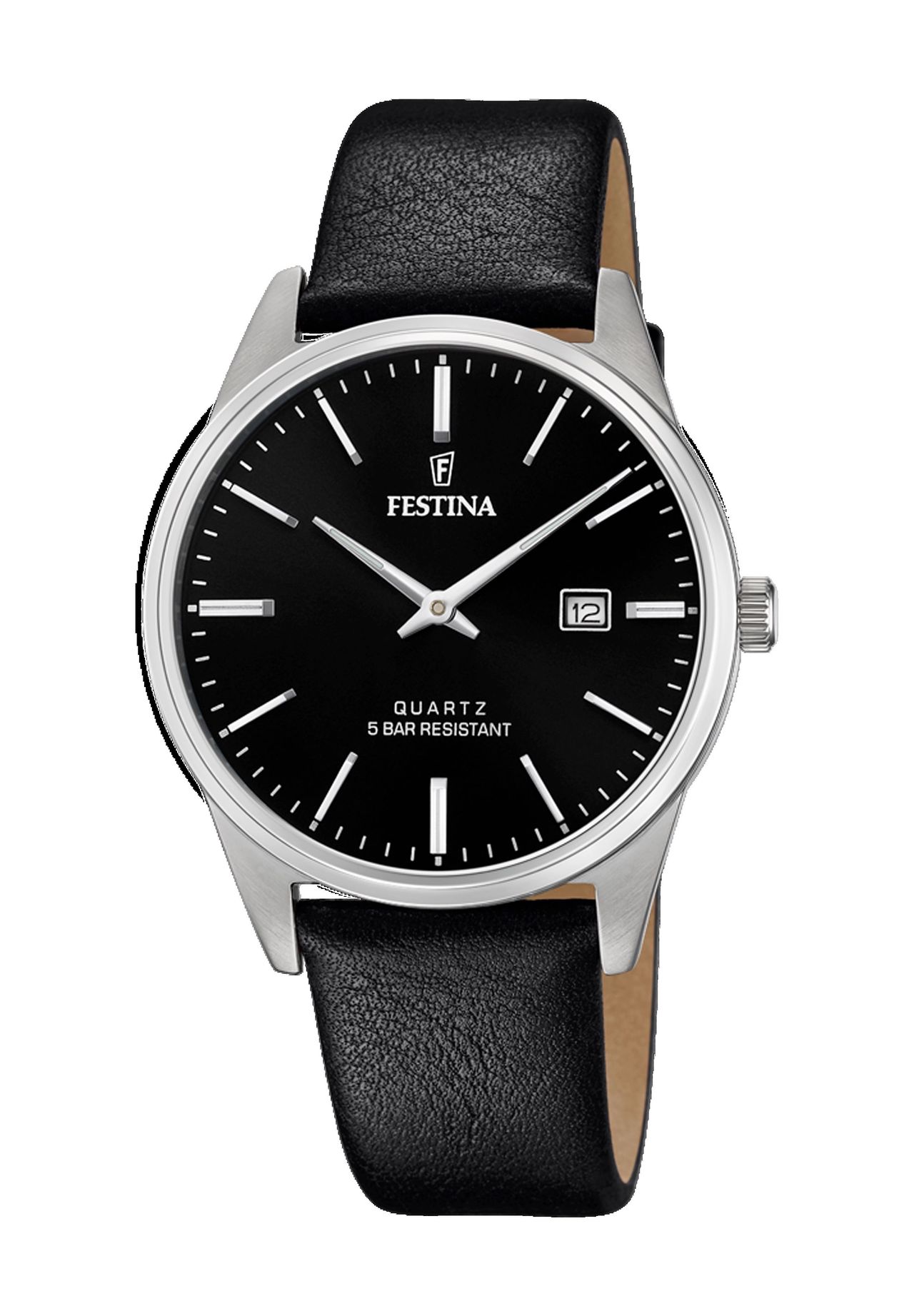 FESTINA Herren Armbanduhr, SILBER/SCHWARZ