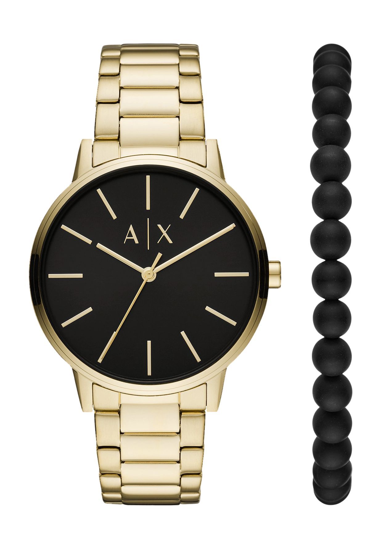 ARMANI EXCHANGE Herren Uhren-Set 'AX7119', GOLD