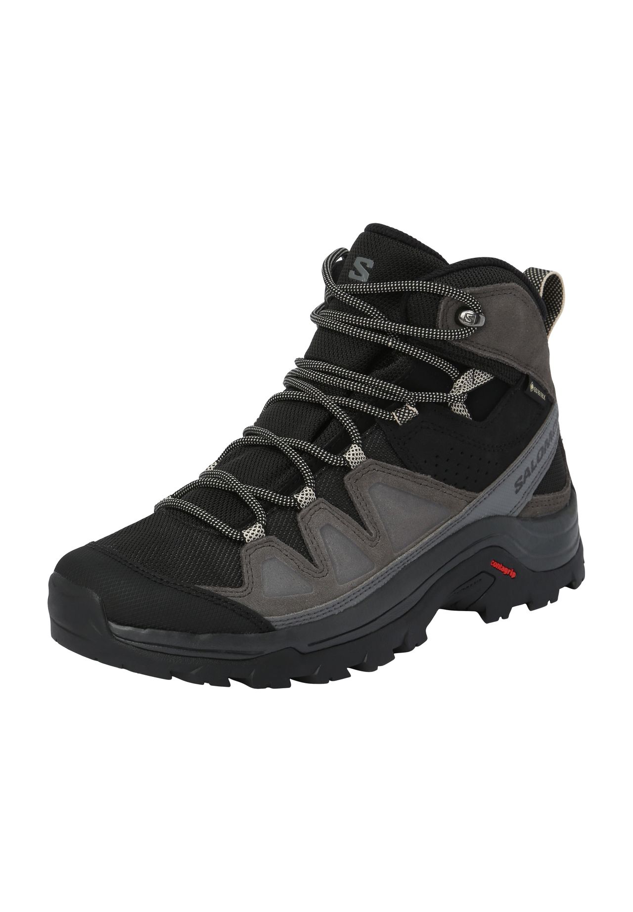 salomon Wanderschuhe 'Quest Rove GTX', wasserdicht, strapazierfähig, für Damen, schwarz, 38