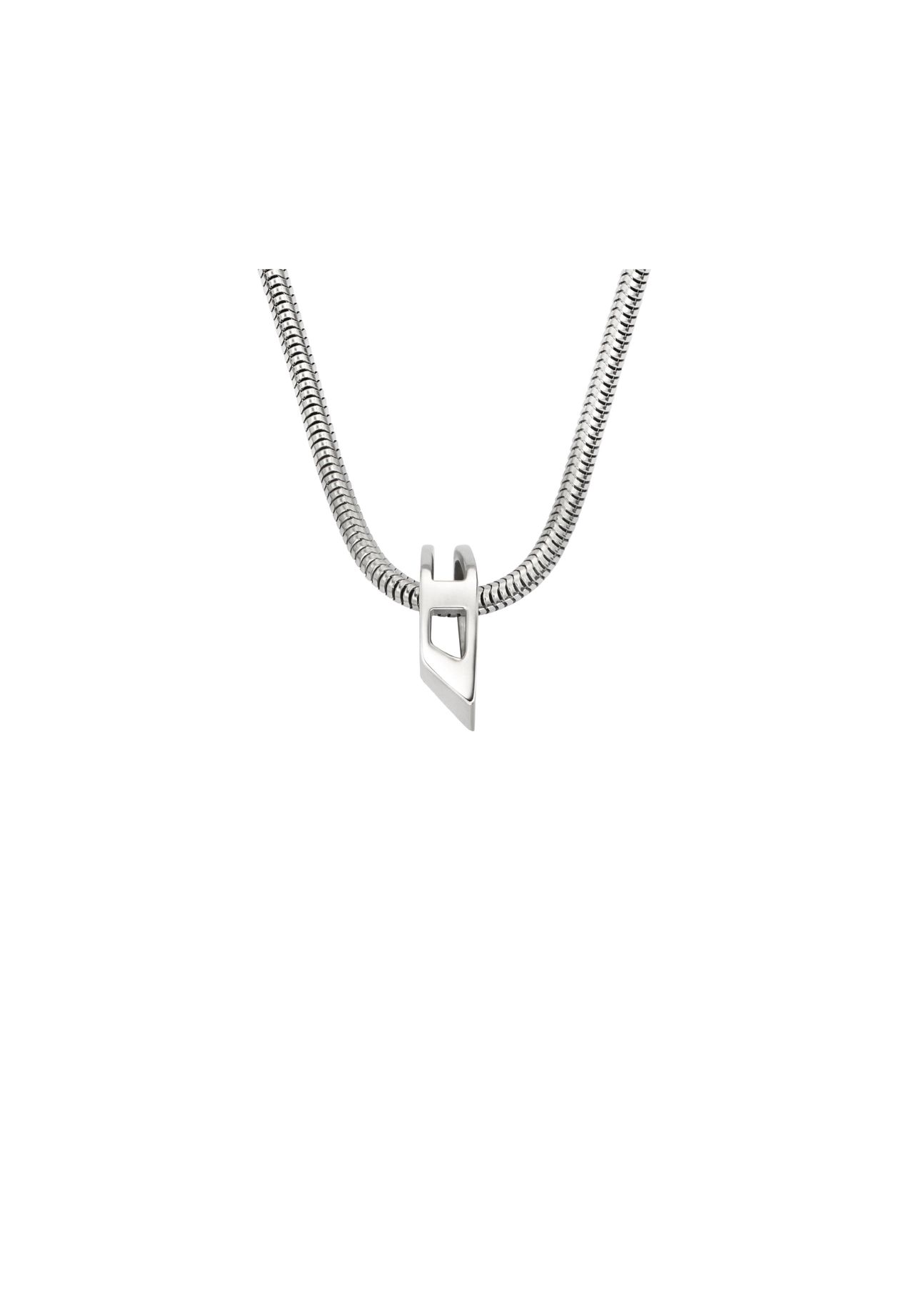 DIESEL® Diesel Unisex-Gliederhalskette Edelstahl, DX1672040, Silber, 40