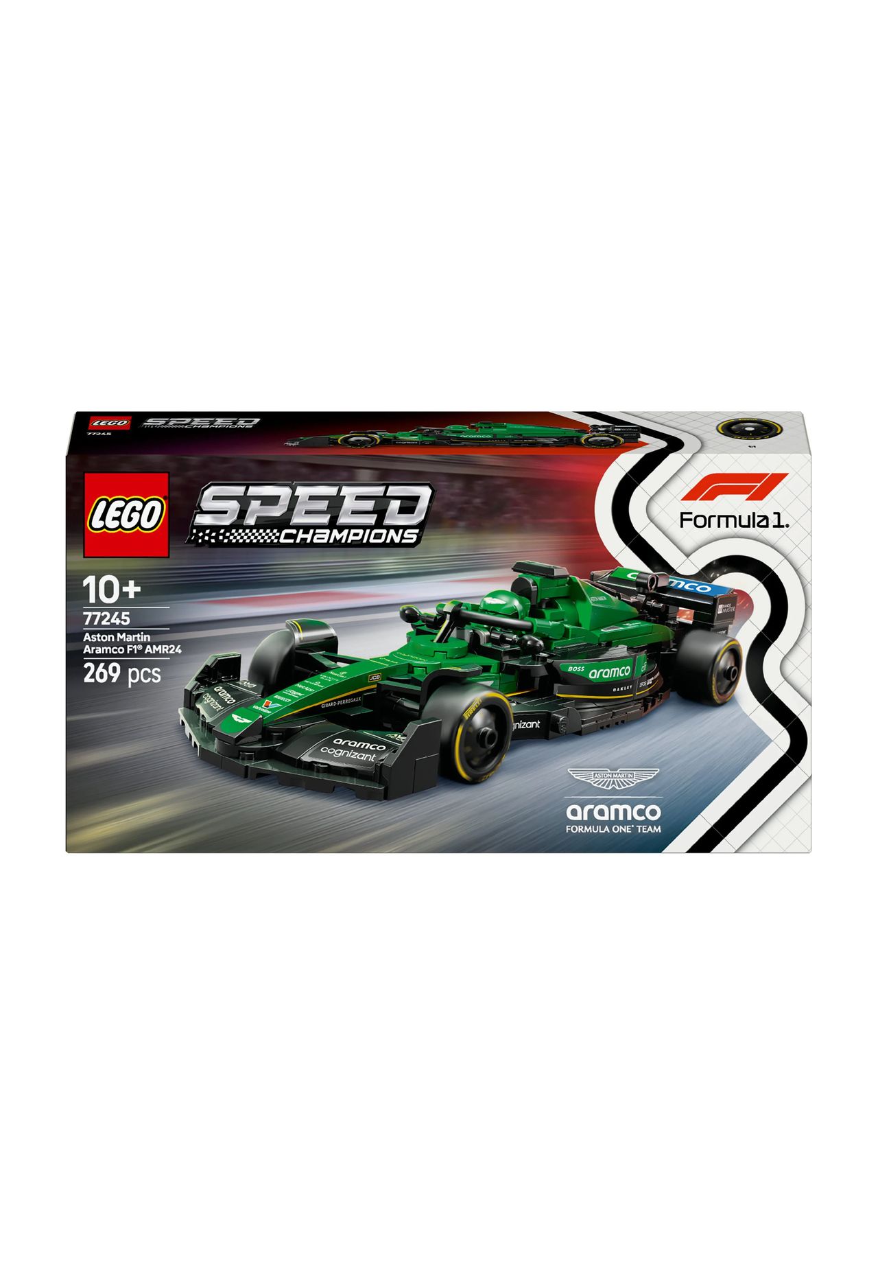 LEGO® Speed Champions - 77245 Aston Martin Aramco F1 AMR24 Rennauto Set, BUNT, 99