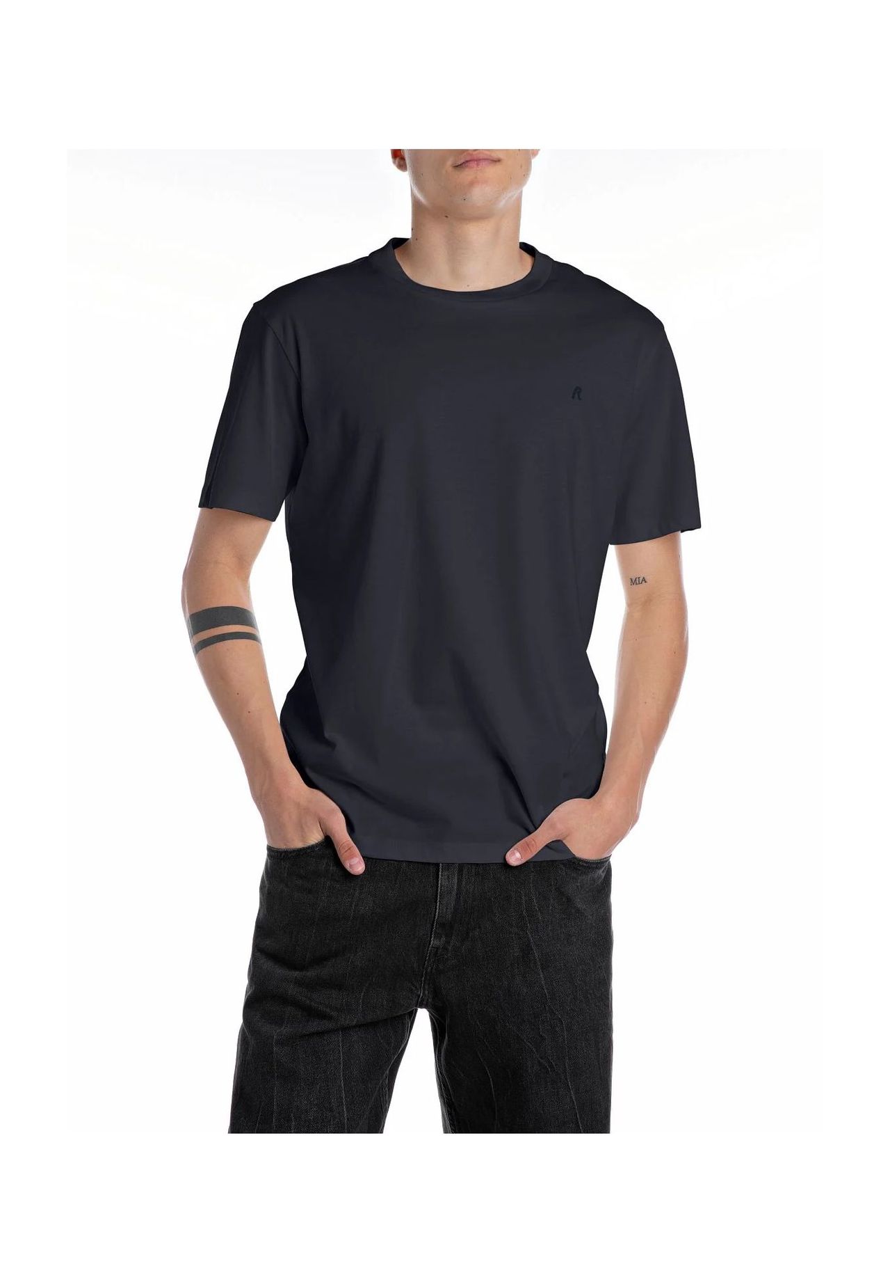 REPLAY T-Shirt, Baumwolle, für Herren, blau, S