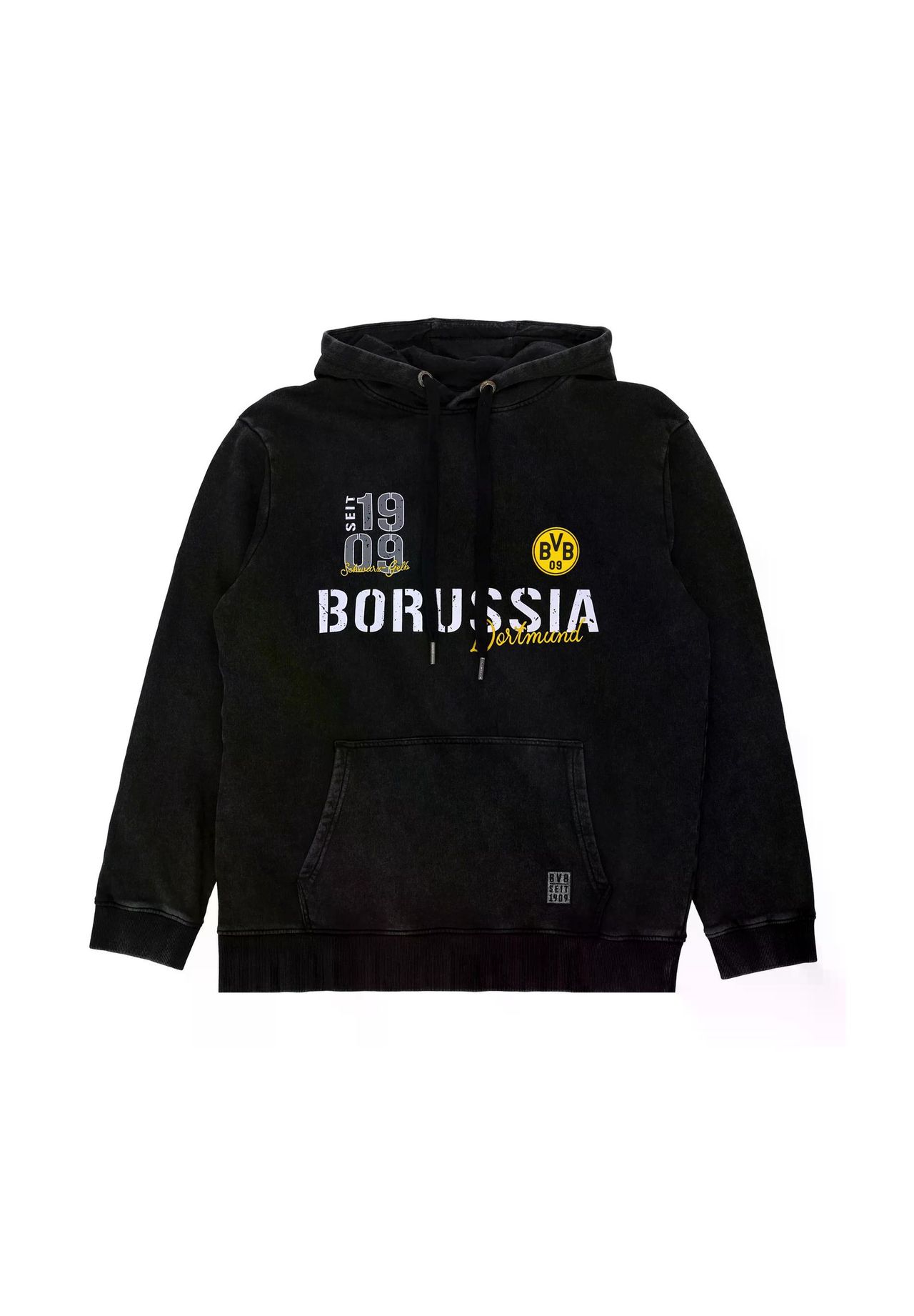BVB 09 Hoodie Borussia Dortmund Elements, Tunnelzug, für Herren, schwarz, XXL