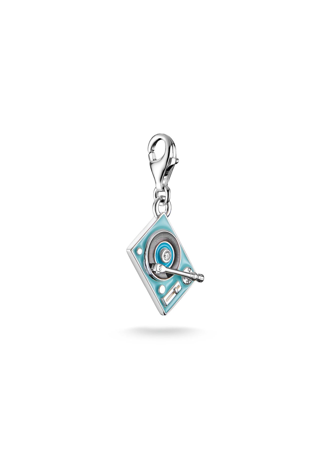 Thomas Sabo Charm-Anhänger Plattenspieler, silberfarben, bunt, 3 CM
