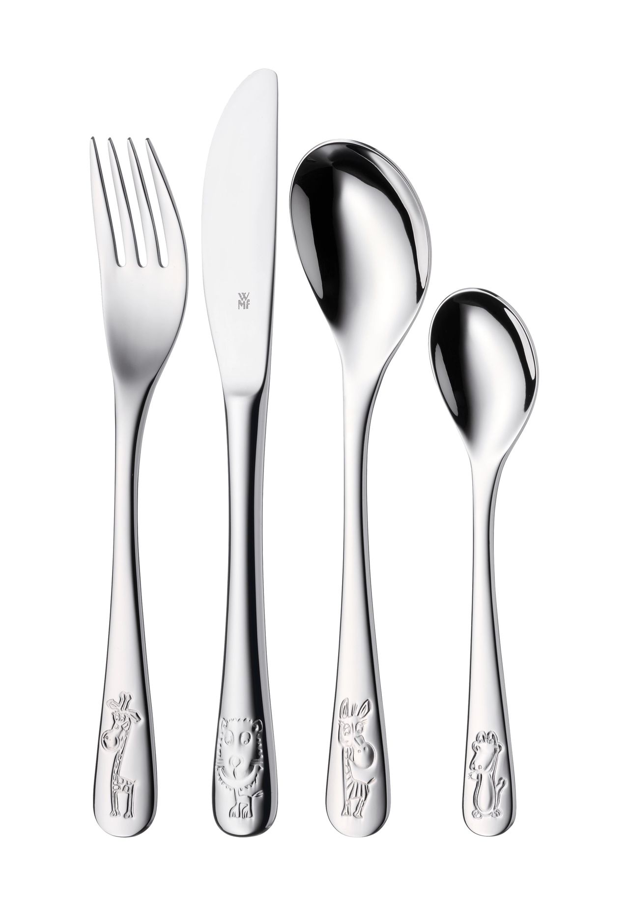 WMF Kinderbesteck-Set 'Safari', 4-teilig, silber