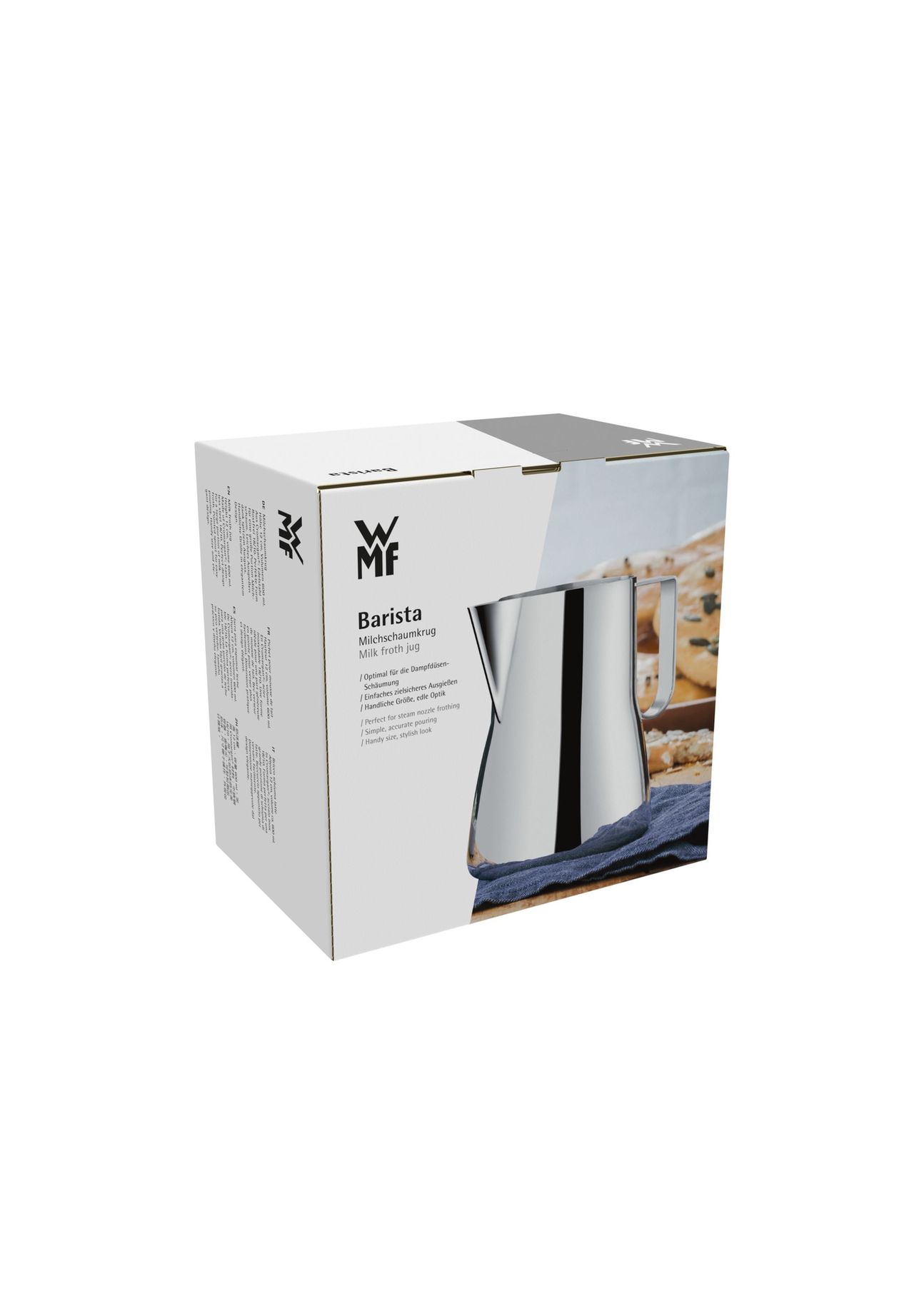 WMF Milchkrug 'Barista', Cromargan Edelstahl, silber