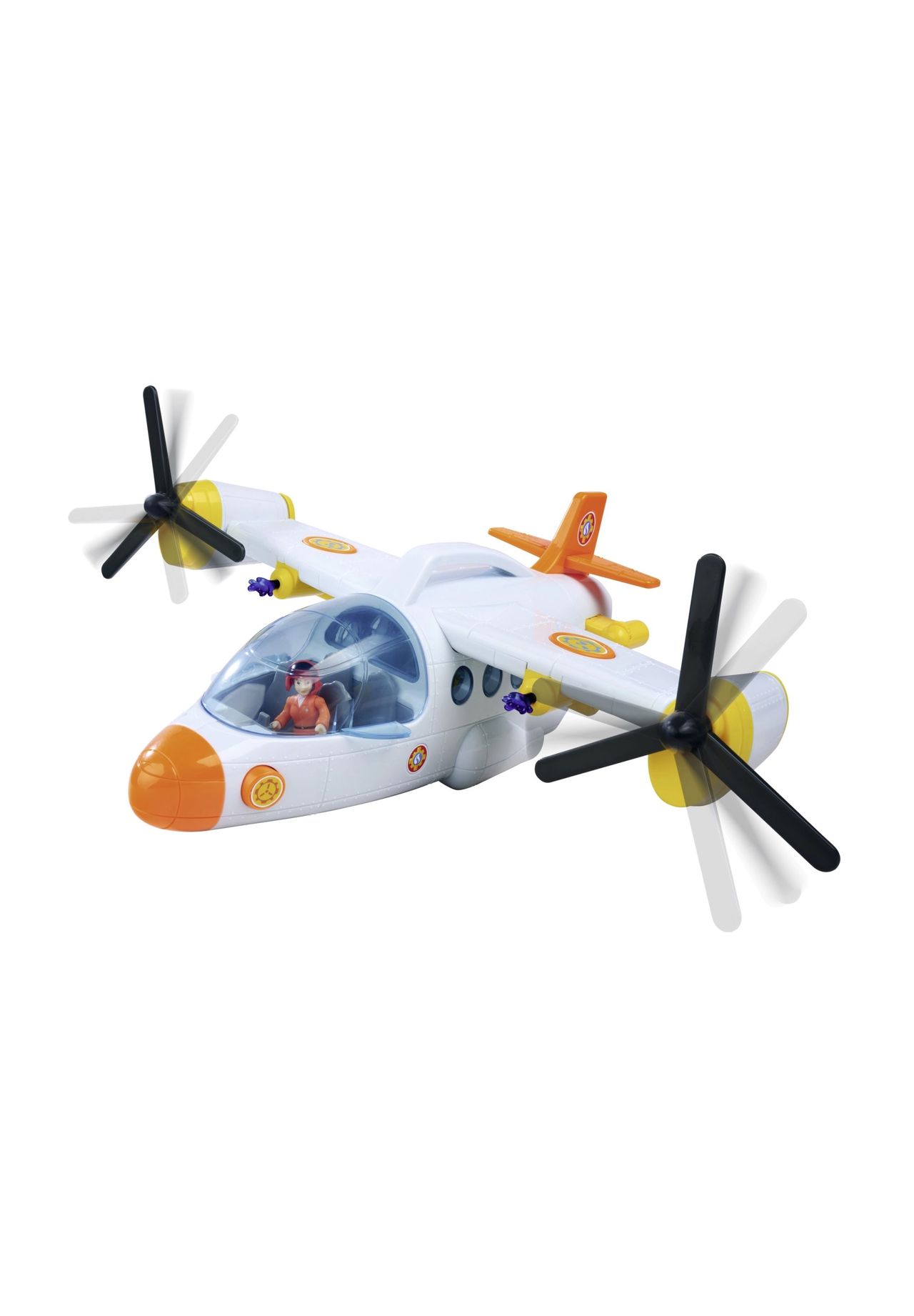 Simba Feuerwehrmann Sam Rettungsflugzeug 'Fire Swift', Licht & Sound, weiß