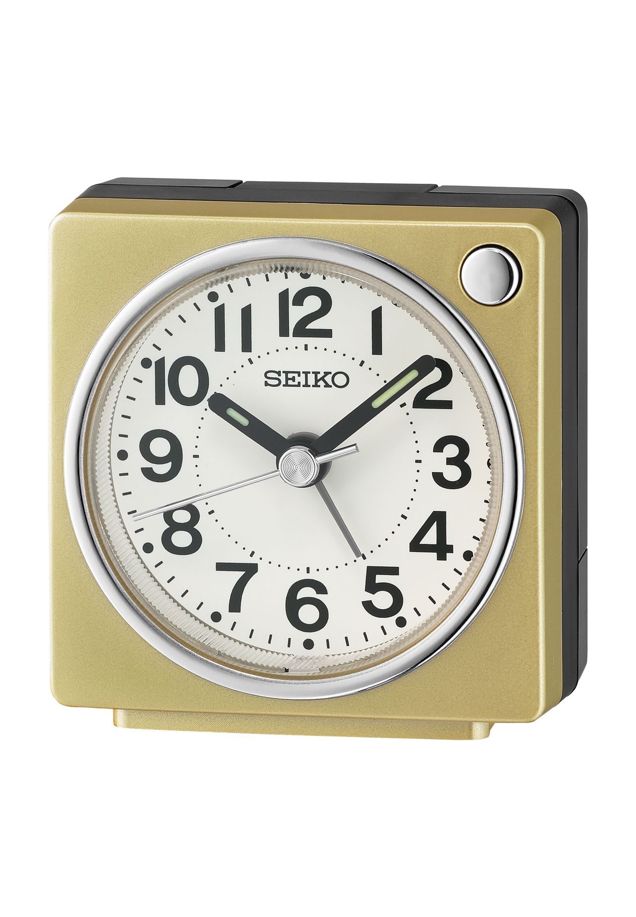 SEIKO Wecker 'QHE196G', WEIß/GOLD