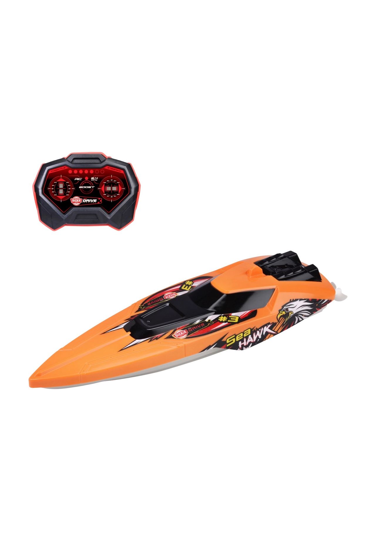 DICKIE TOYS RC Boot Sea Hawk, ferngesteuertes Boot, mehrfarbig, 99