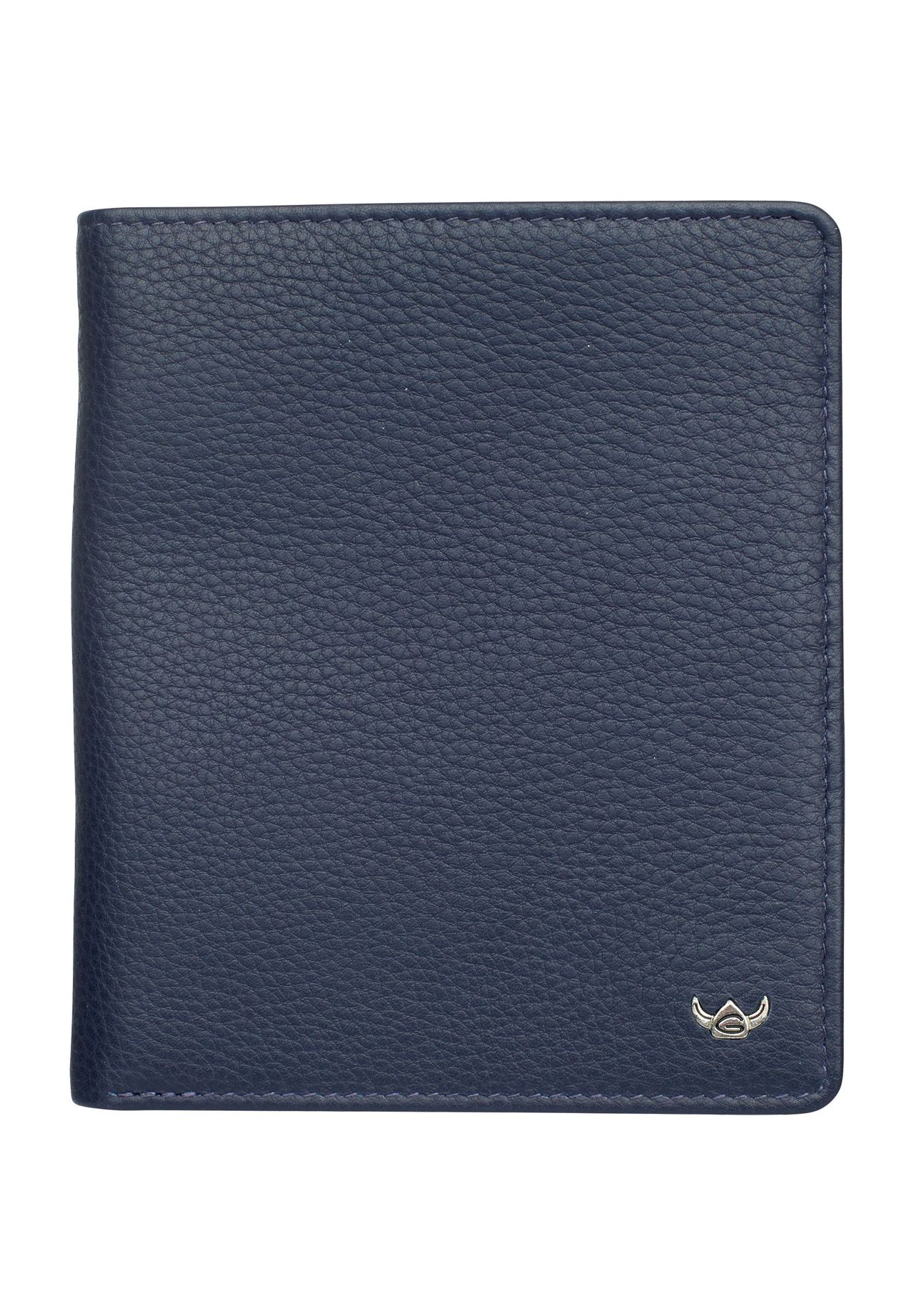 Golden Head® Geldbörse, Hochformat, Logo-Prägung, für Herren, blau, 99