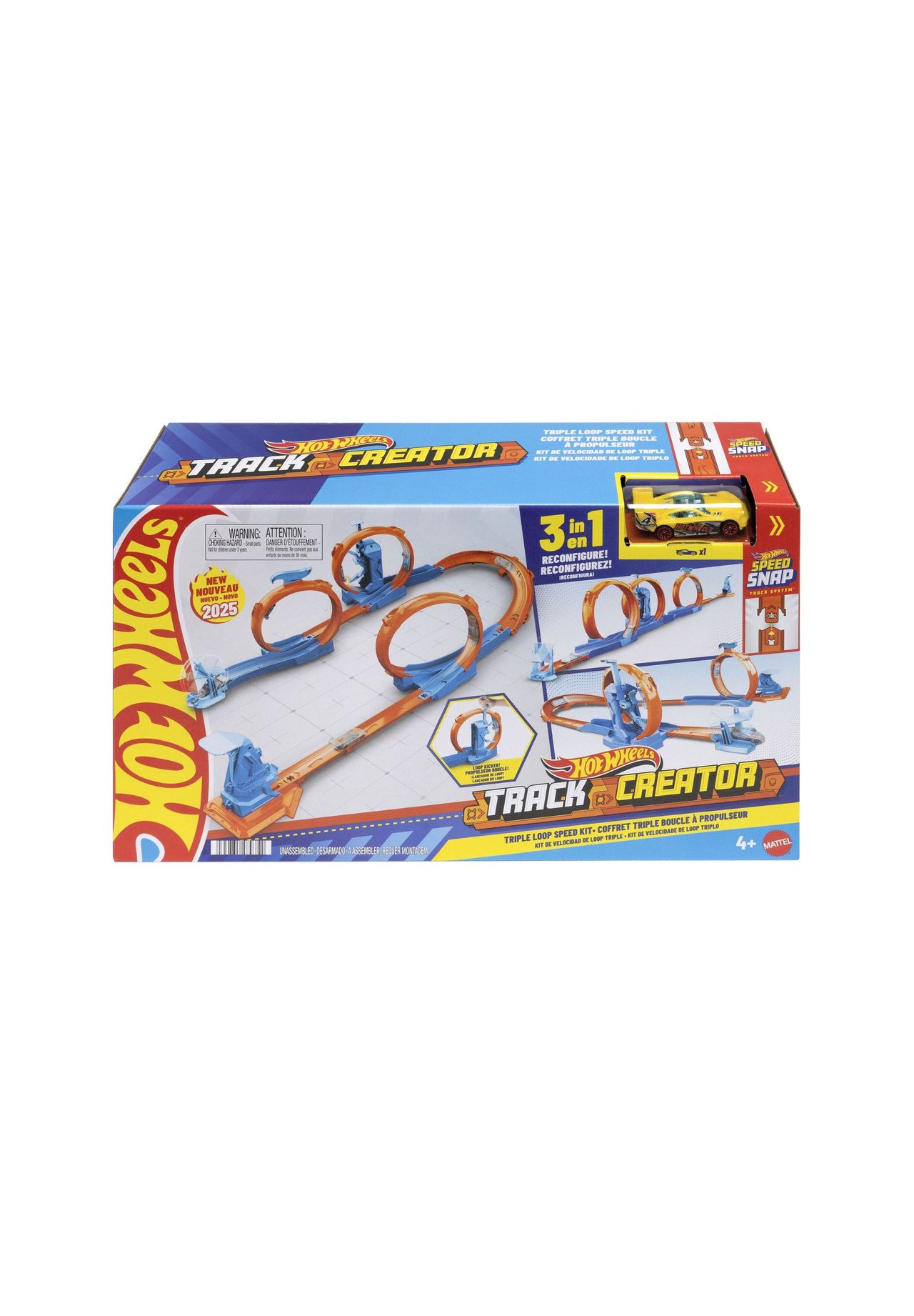 Hot Wheels Track Creator Dreifach-Looping-Set, MULICOLOR, 99