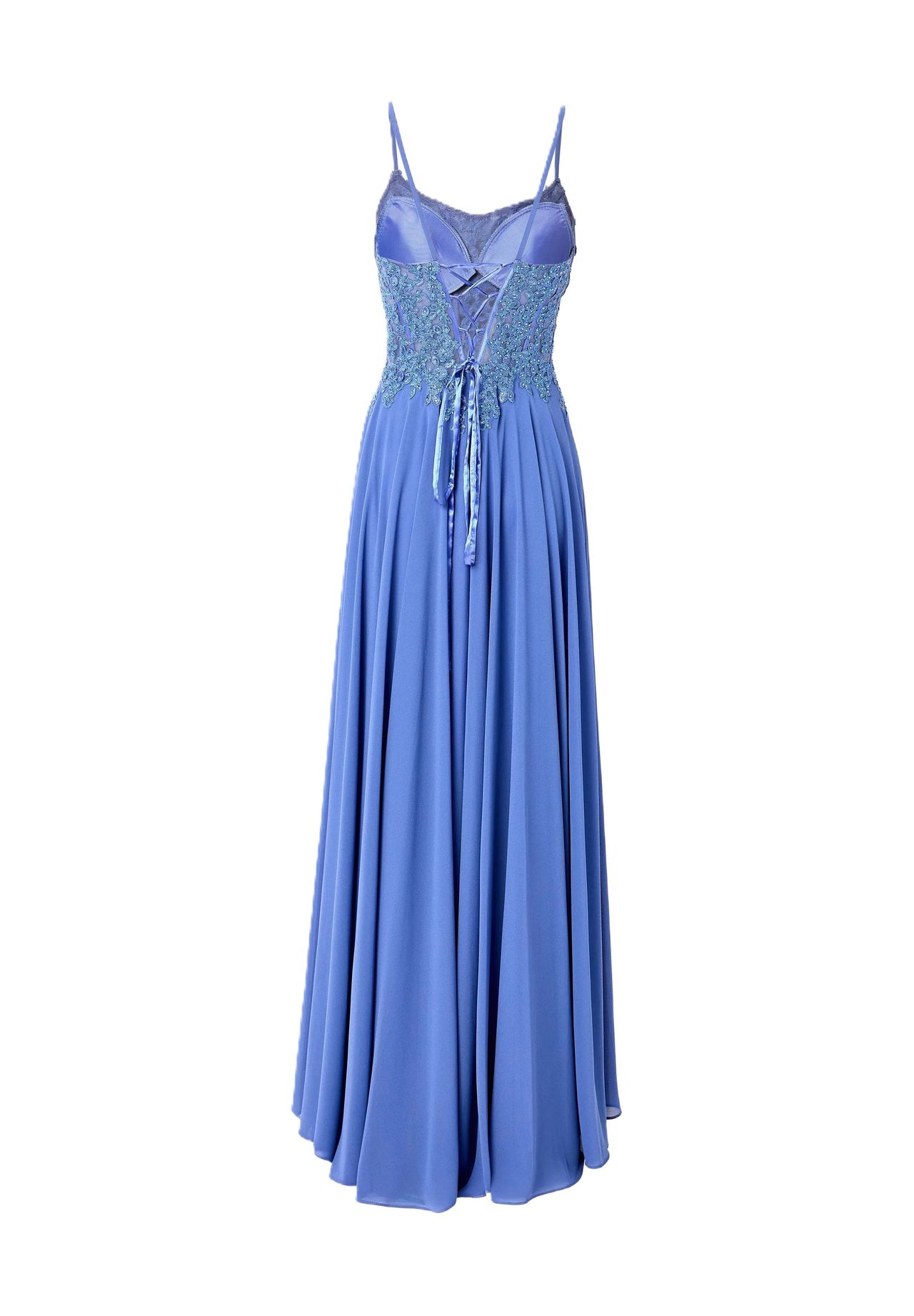 MASCARA© LONDON Abendkleid, Strass, Spitze, für Damen, blau, 36