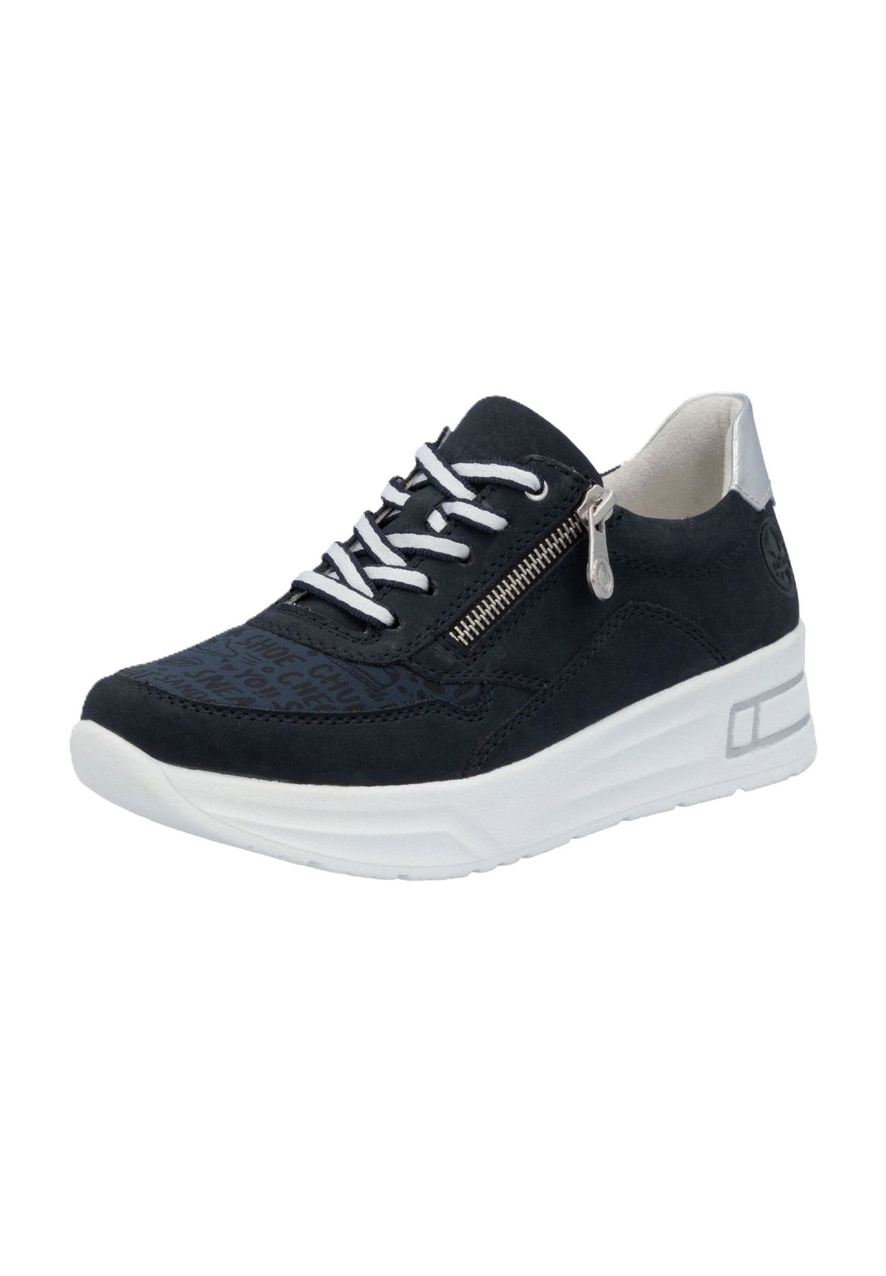 rieker Sneaker, Reißverschluss, für Damen, blau, 36