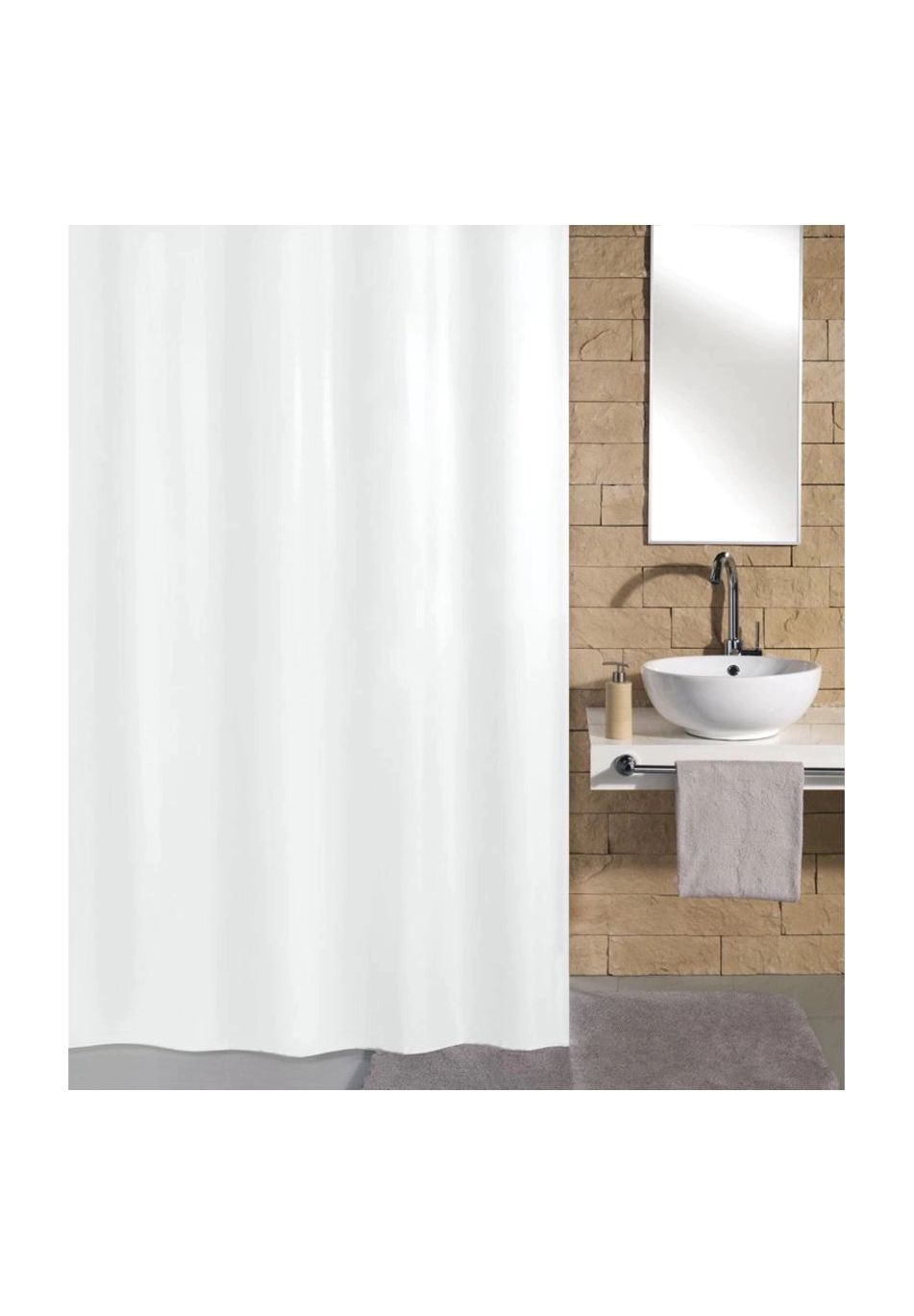 Kleine Wolke® Duschvorhang 'Kito', weiß