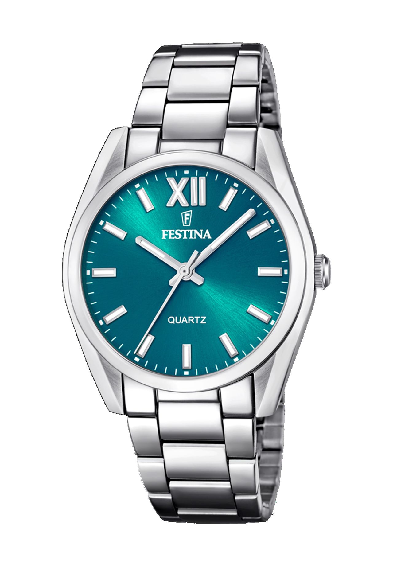 FESTINA Damenuhr, SILBER/GRÜN