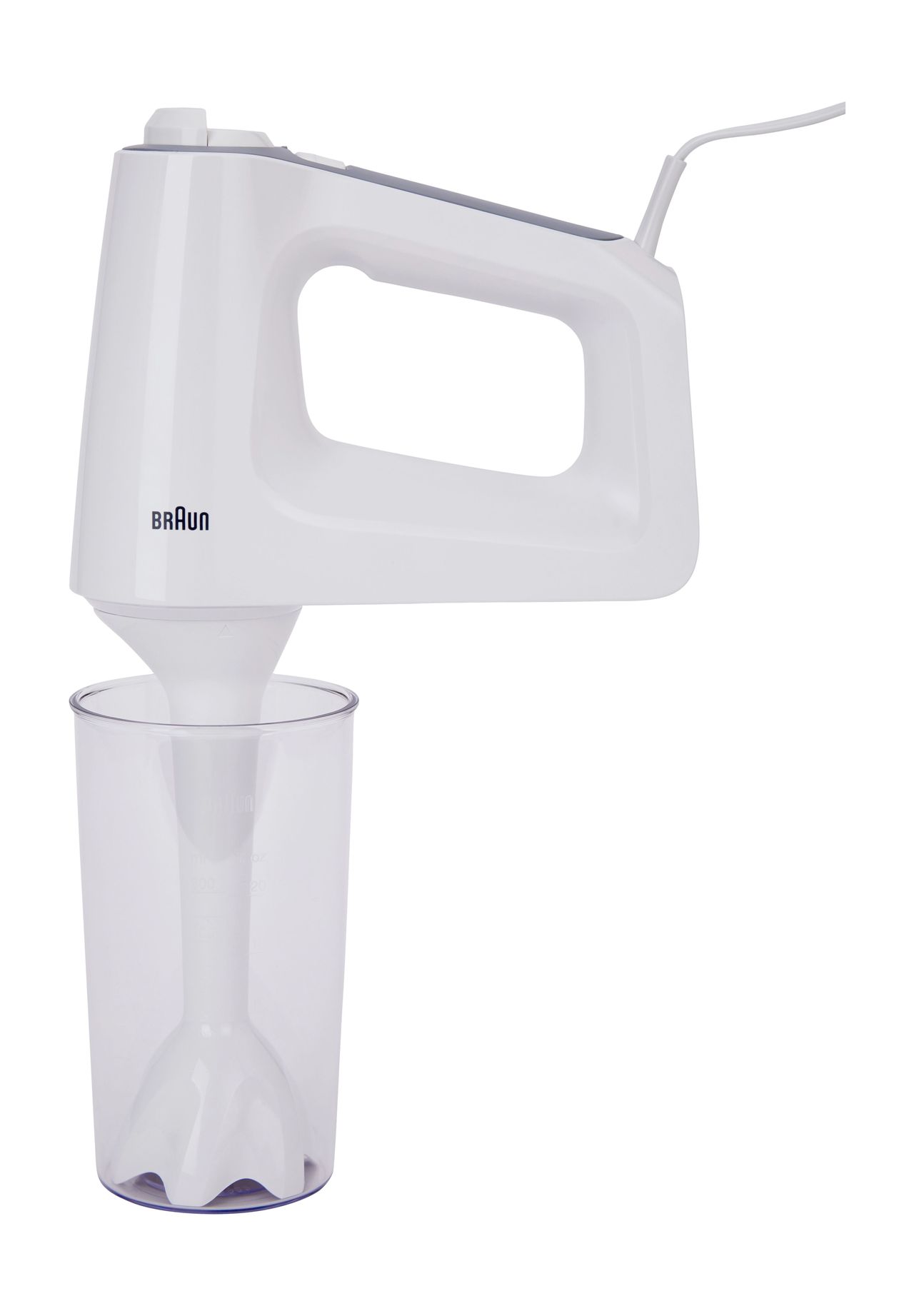 BRAUN Handmixer 'MultiMix 3 HM 3105', 5 Leistungsstufen, Edelstahl, weiß