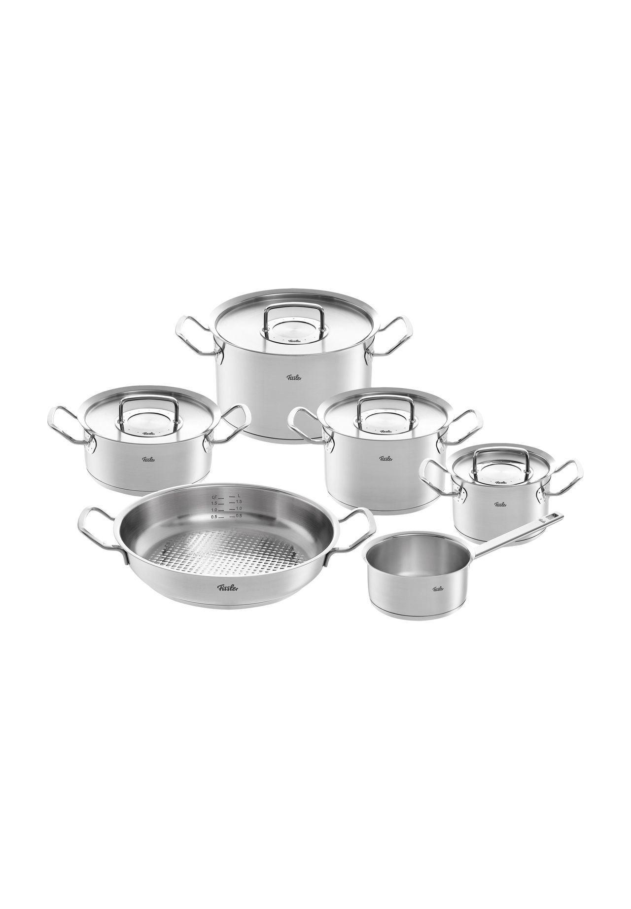 Fissler Kochtopf-Set 'Original-Profi Collection®', Edelstahl, 6-teilig, silber