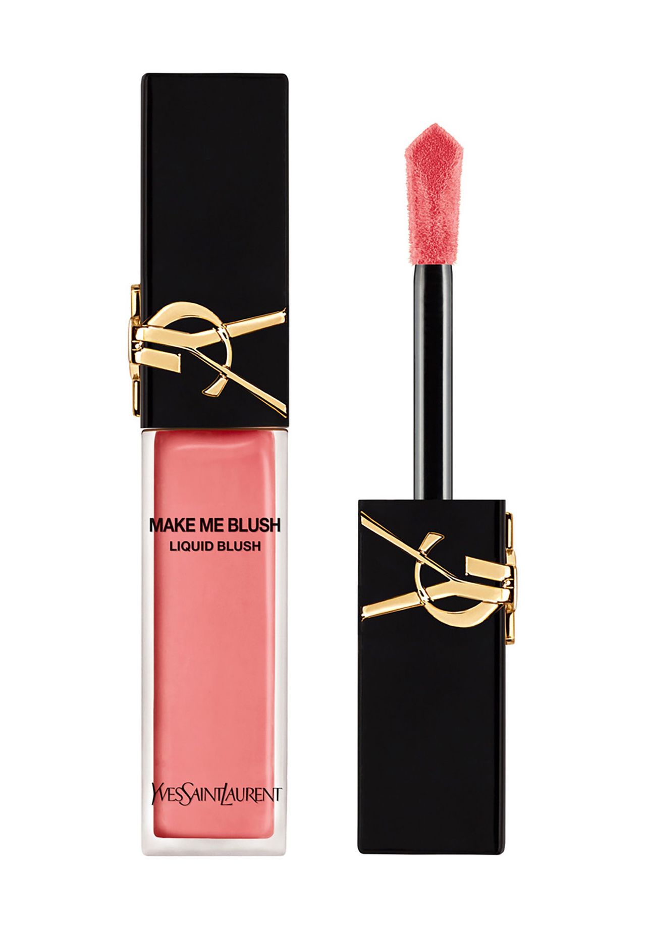 YVES SAINT LAURENT Make Me Blush Liquid Rouge, Gesichts Make-up, rouge, Fluid, rosa (74 HIBISCUS HEAT), mattierend, Deckkraft: Leicht bis Mittel, rosa, 5