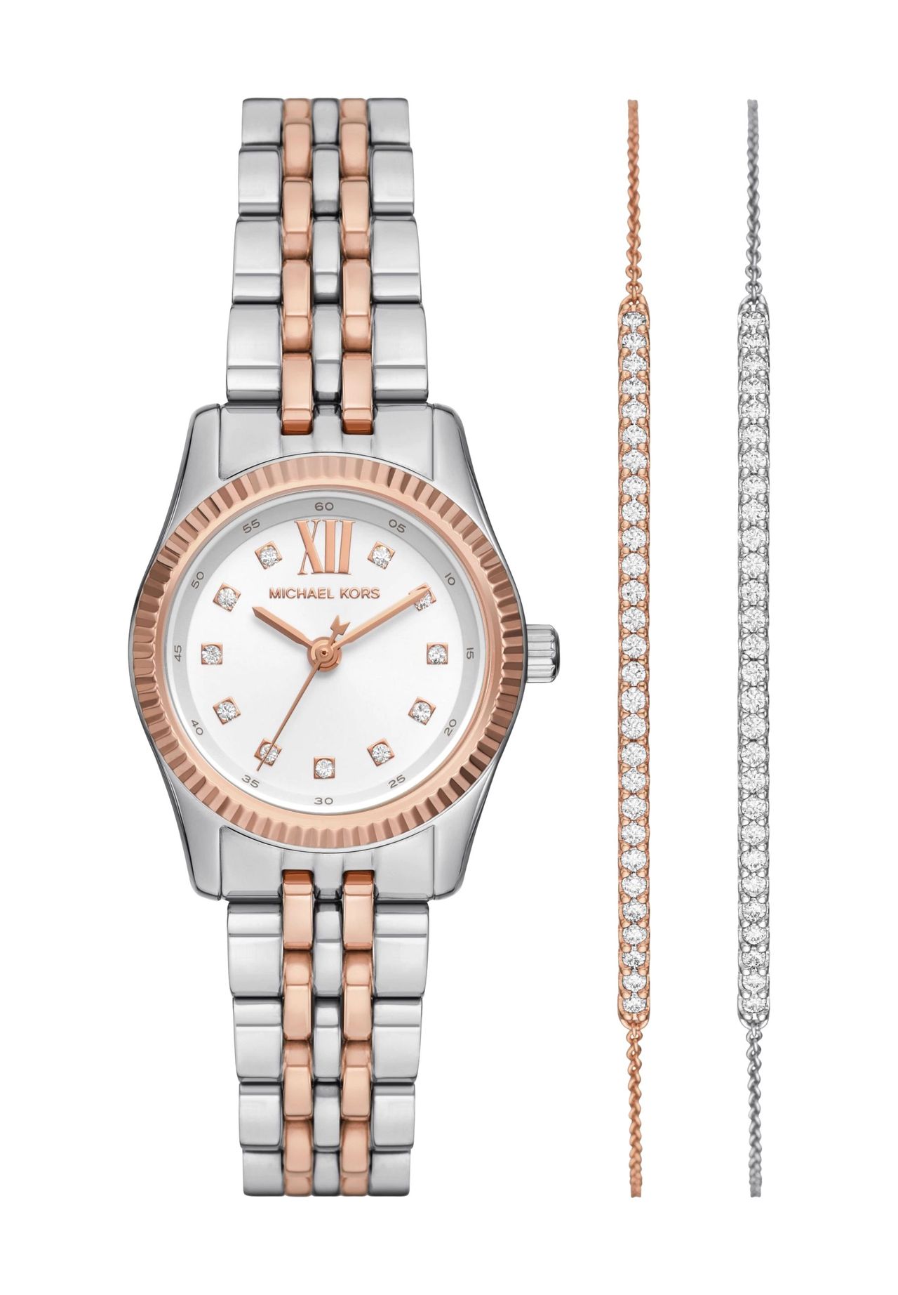 MICHAEL KORS Damen Uhren Set 'MK4817SET', SILBER