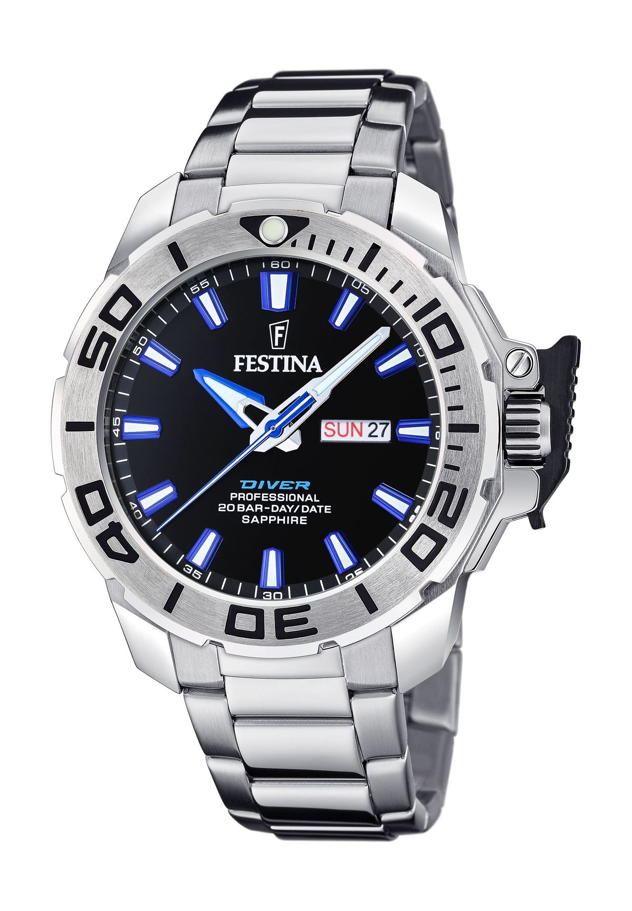 FESTINA Herrenuhr 'Diver F20665', SCHWARZ