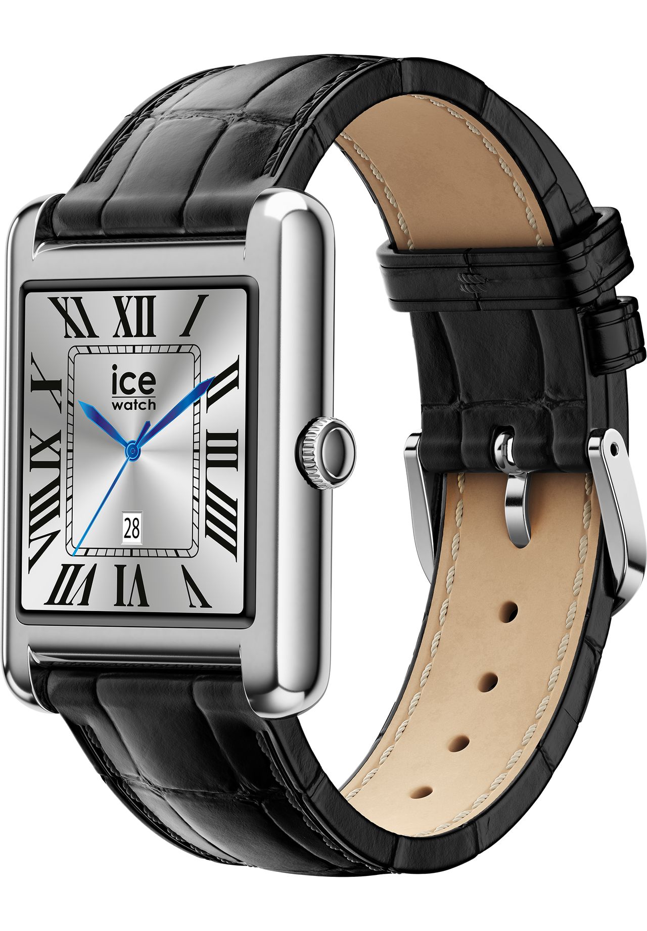 ice watch Damen Smartwatch '025280', CROCOSCHWARZ/SILBER, 99