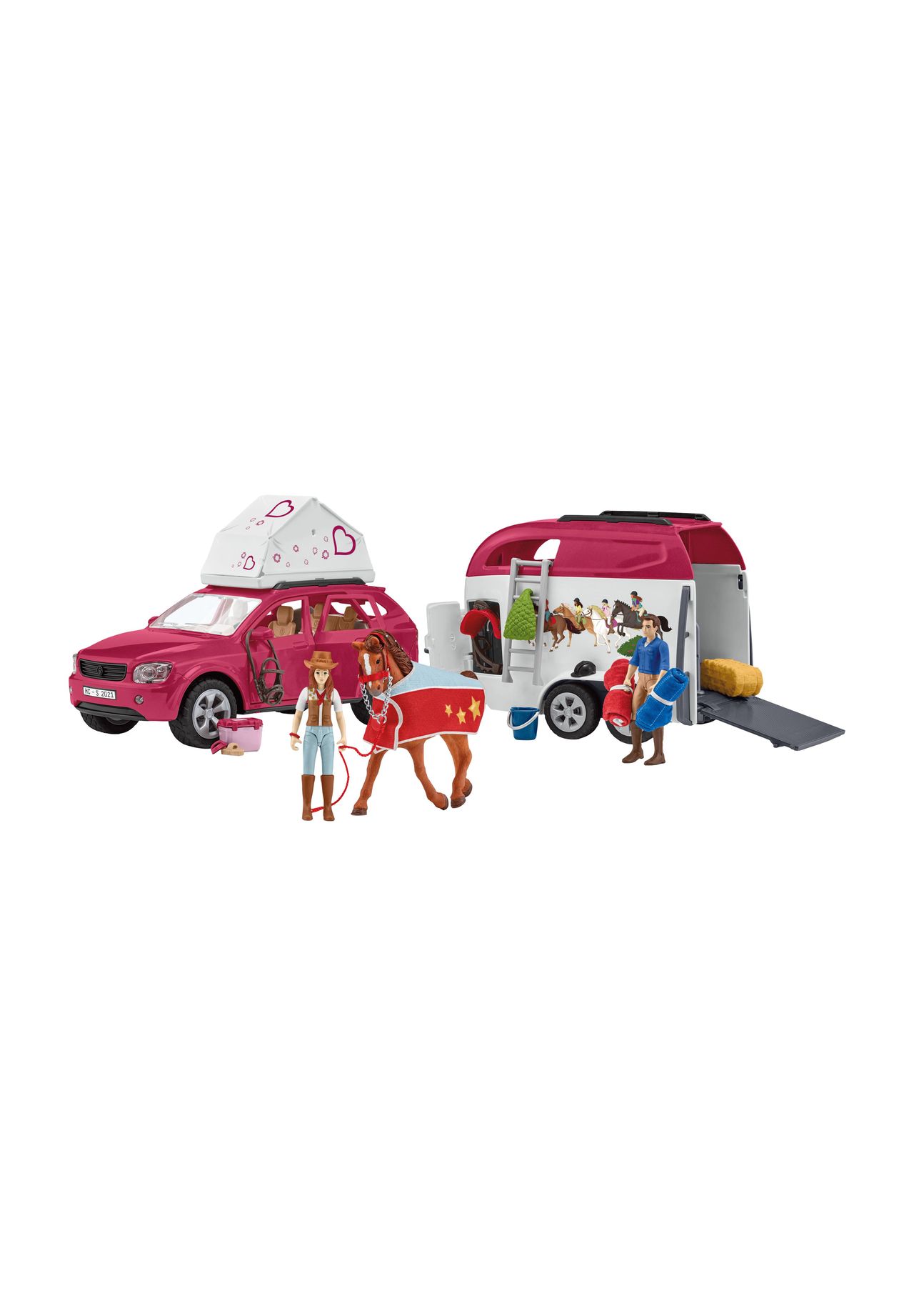 schleich® Horse Club - Abenteuer mit Auto und Pferdeanhänger 42535