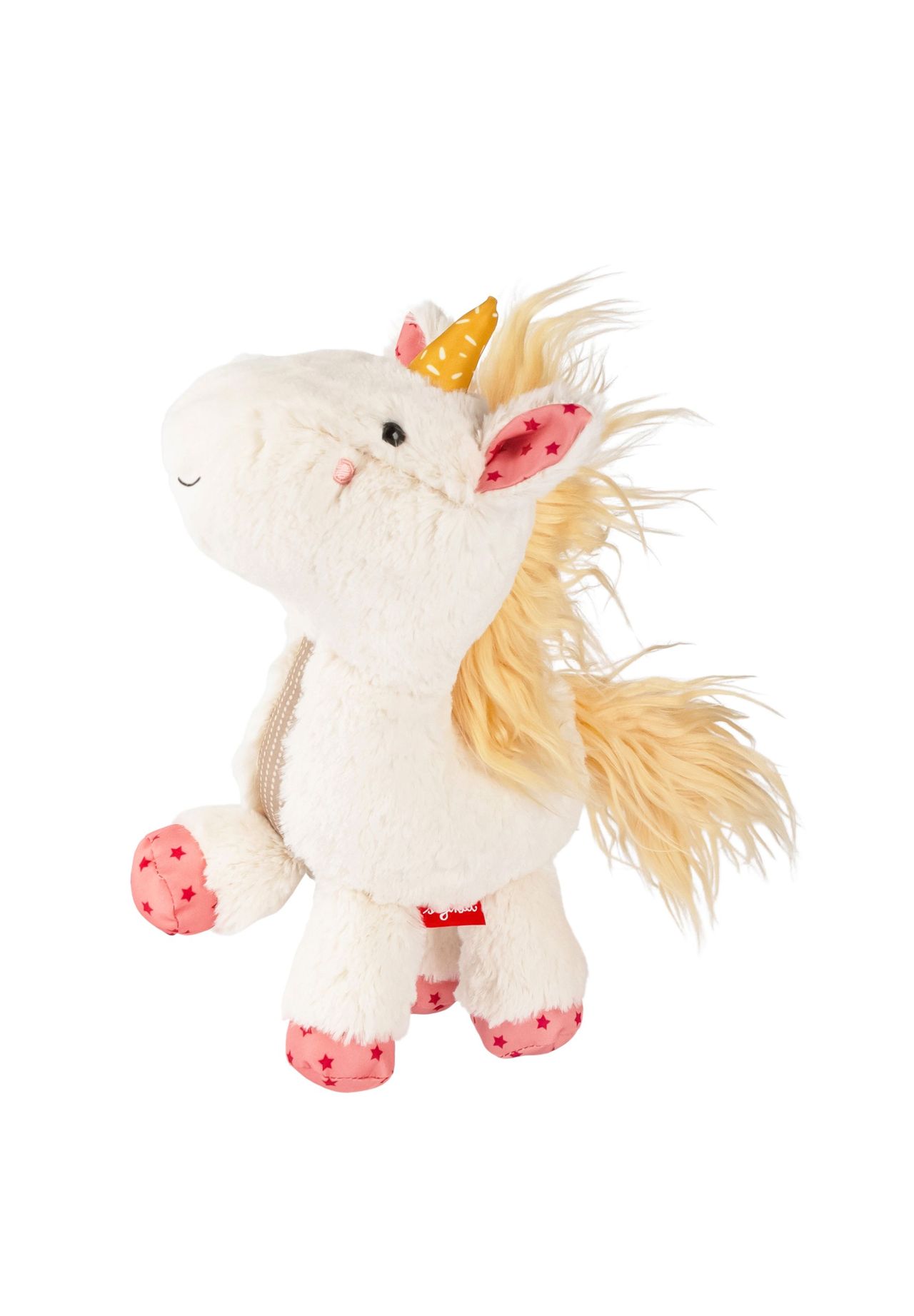 sigikid® Kuscheltier Einhorn Patchwork Sweety, für Babys und Kinder, weiß, 99