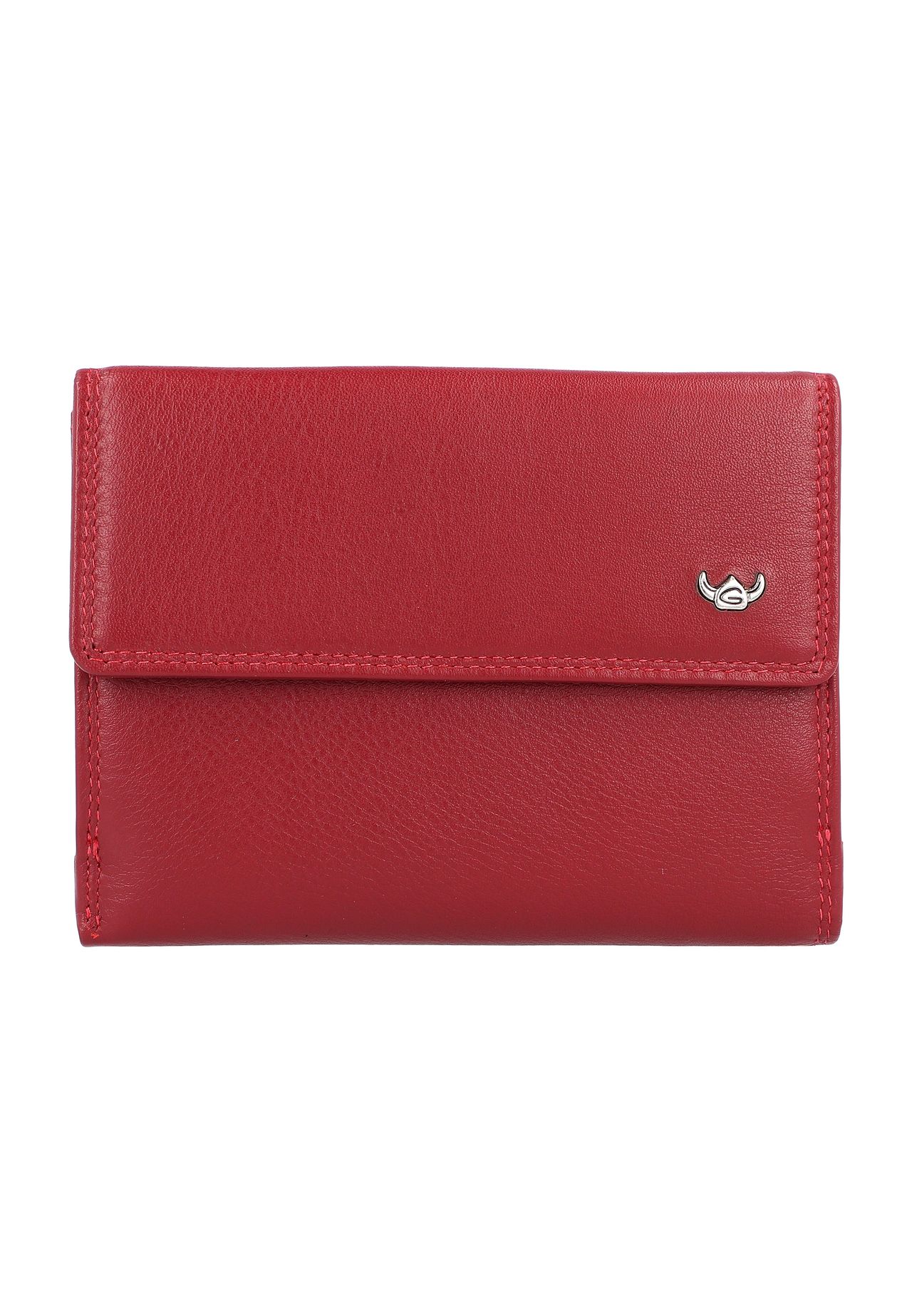 Golden Head® Geldbörse 'Polo', Querformat, RFID-Schutz, Leder, für Damen, rot, 99