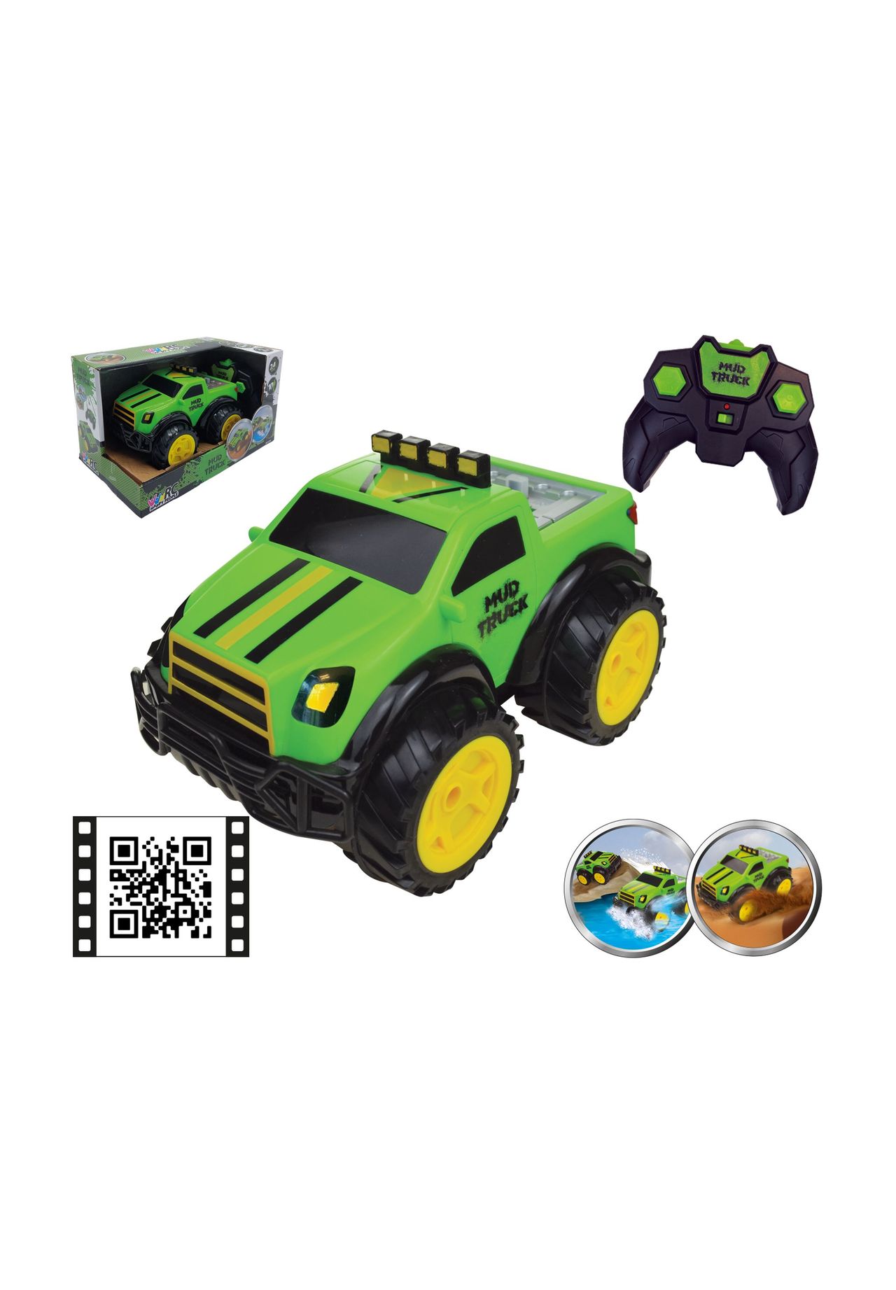 HAPPY PEOPLE® Ferngesteuertes Auto 'Mud Truck', mehrfarbig, 99