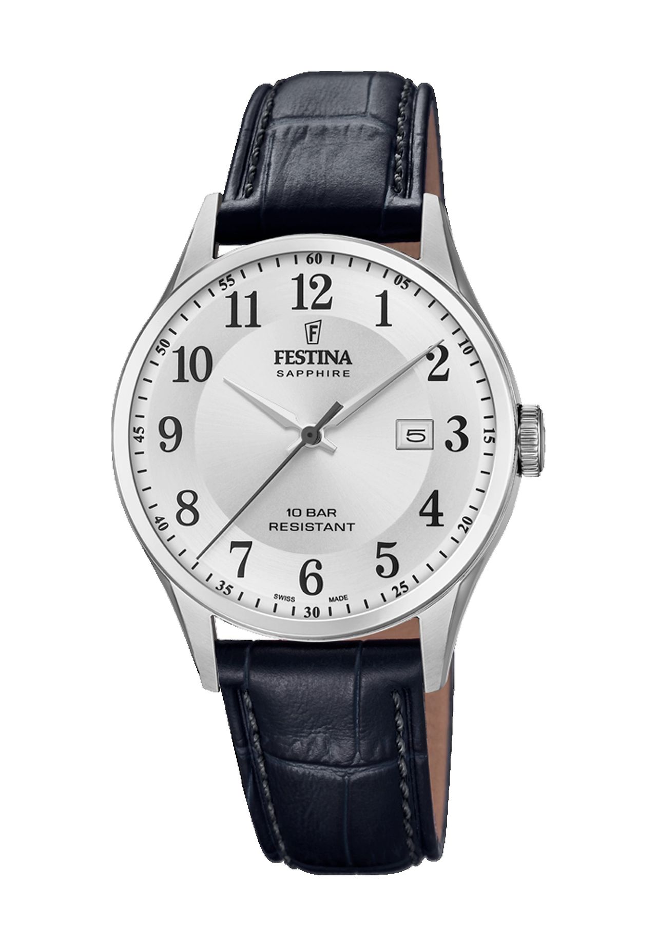FESTINA Herrenuhr 'F20007/1', SILBER/ SCHWARZ
