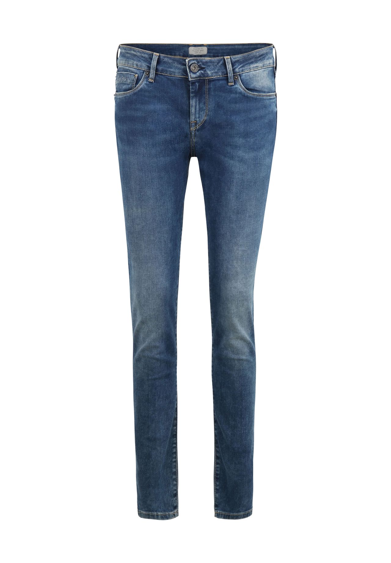 Pepe Jeans Skinny-Jeans, Low Waist, Waschung, für Damen, blau, 30/32