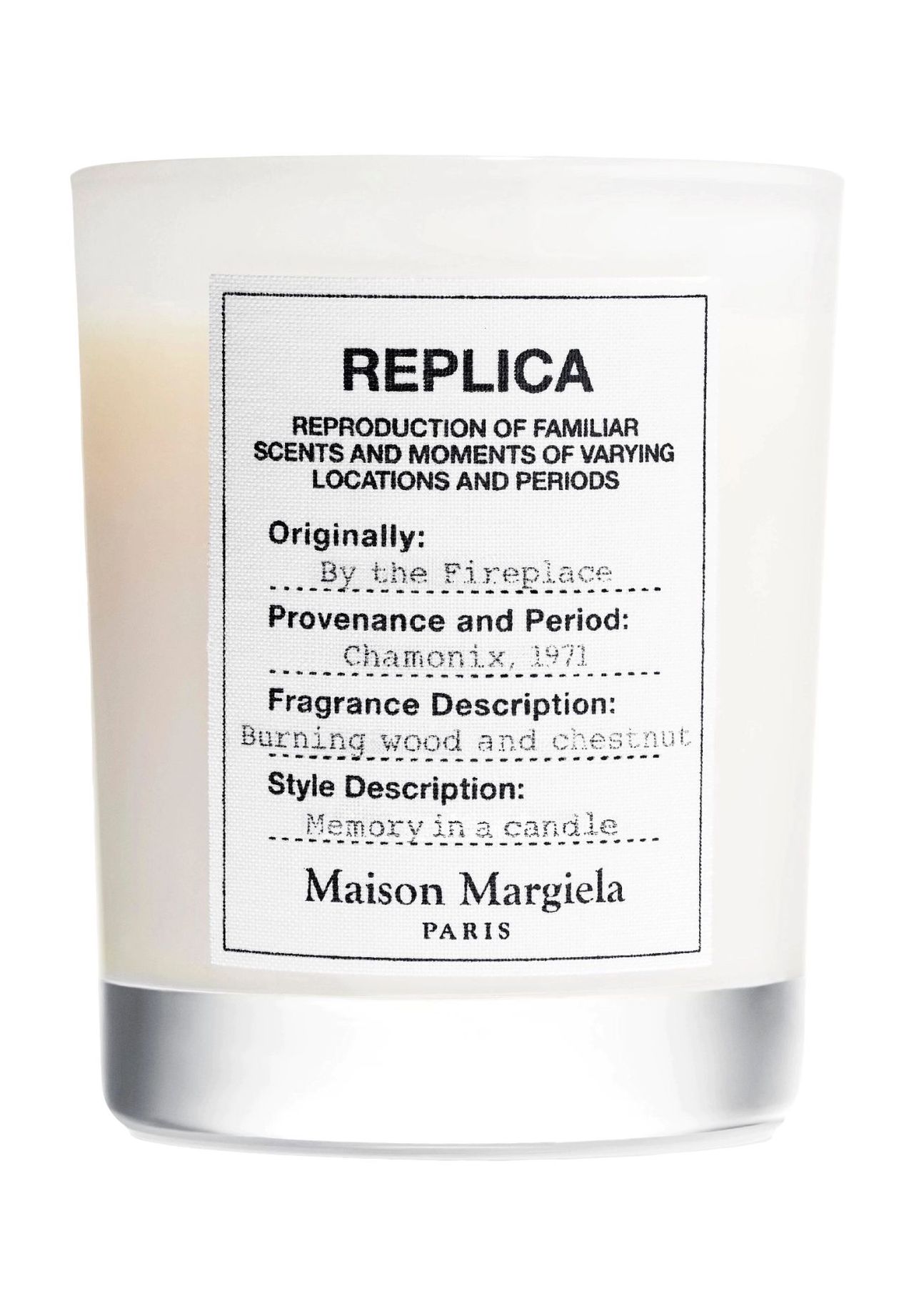 Maison Margiela By the Fireplace, Duftkerze, weiß