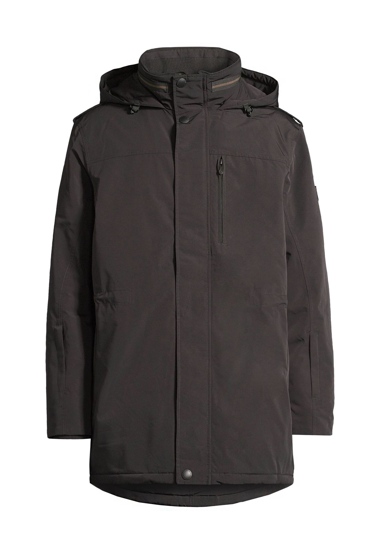 WELLENSTEYN Traveller Winter Funktionsjacke, Ärmeltasche, wasser- und winddicht, für Herren, schwarz, L