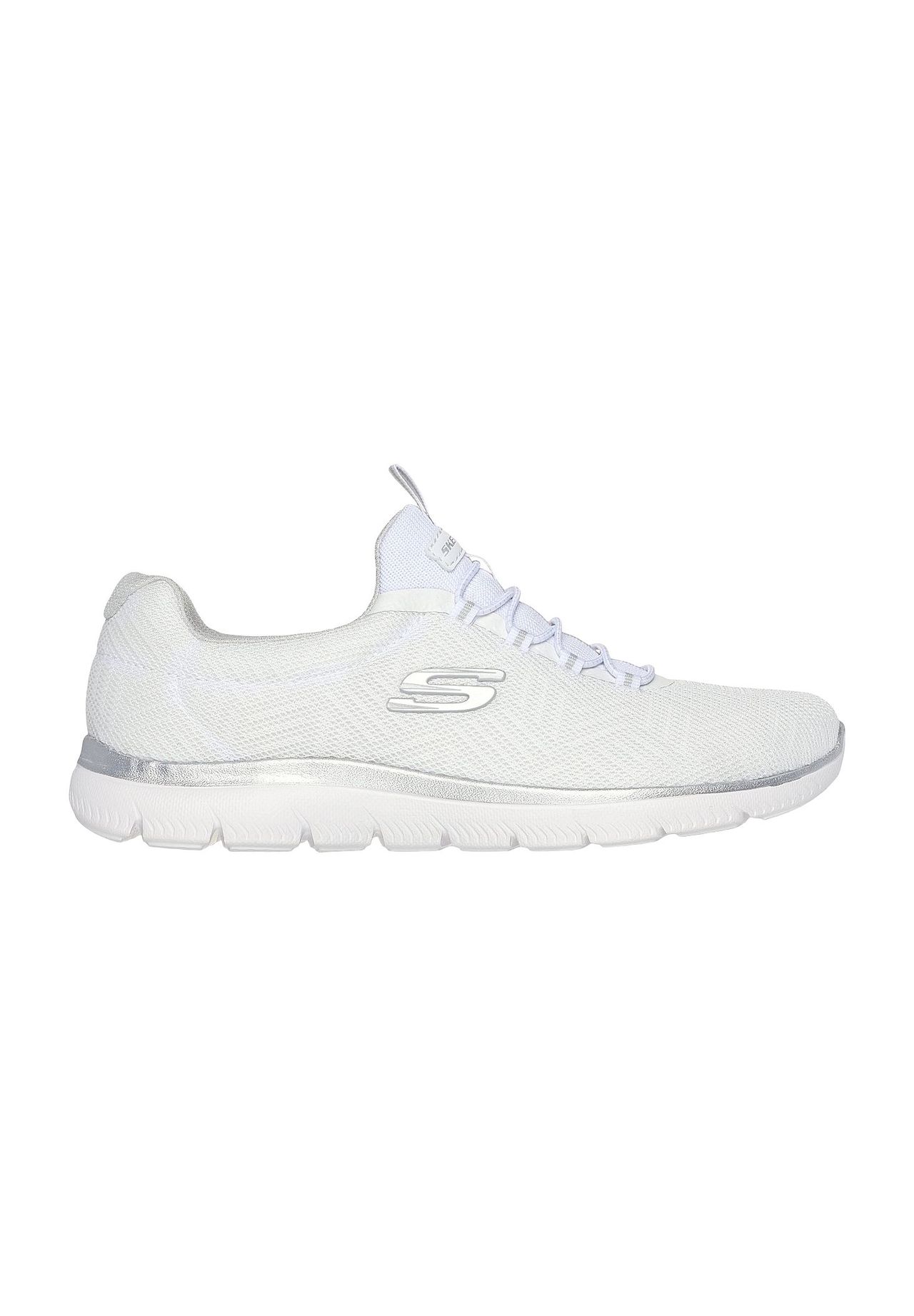 SKECHERS® Skechers Sport Womens Sneaker 'Summits Artistry Chic', Zuglasche, waschbar, für Damen, weiß, 39