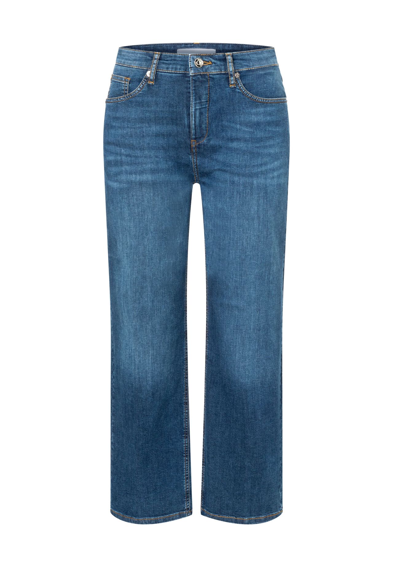 MAC Jeanshose, 7/8-Länge, Mid Waist, Waschung, für Damen, blau, 40