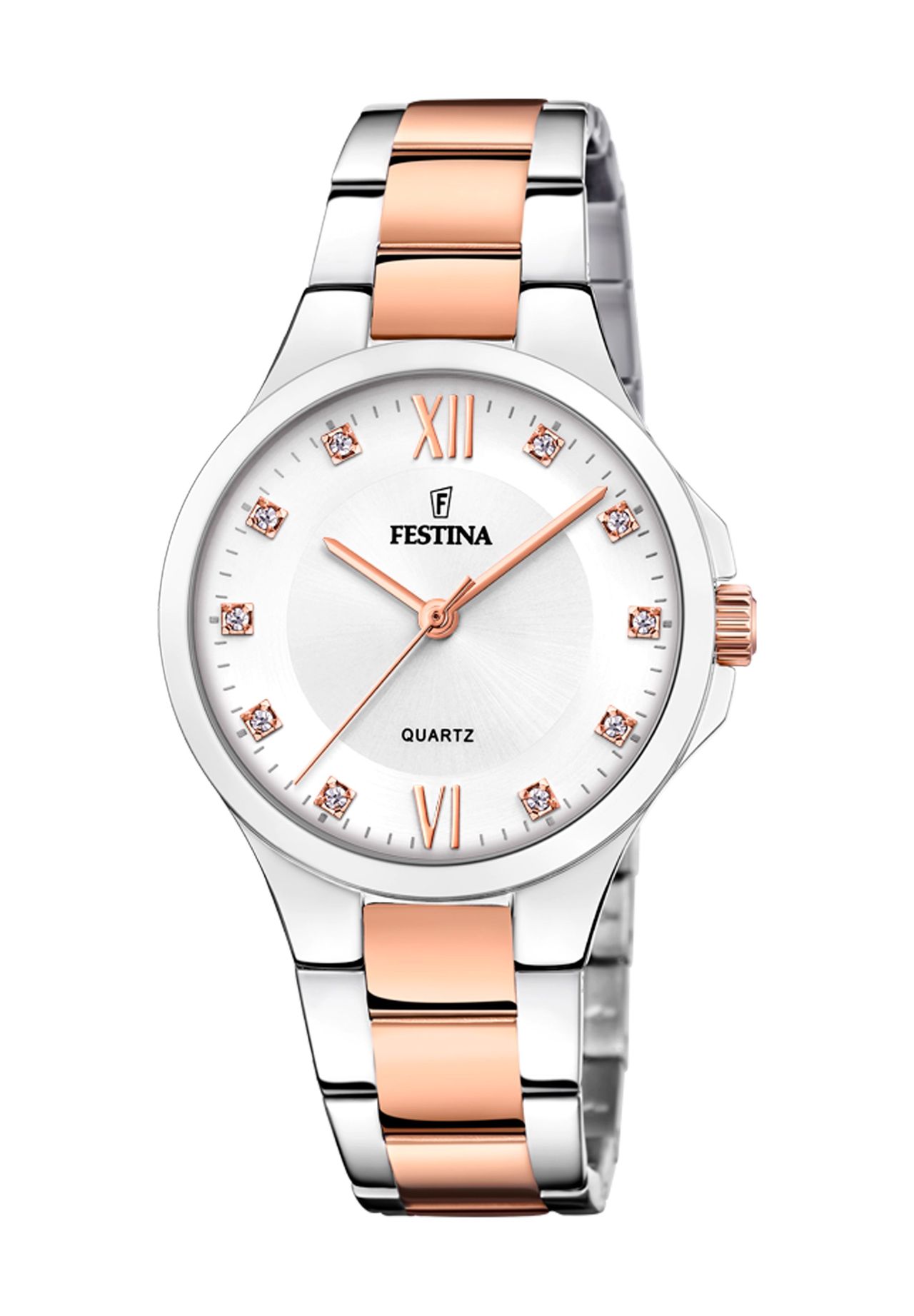 FESTINA Damen Armbanduhr, SILBER/ROSÉGOLD