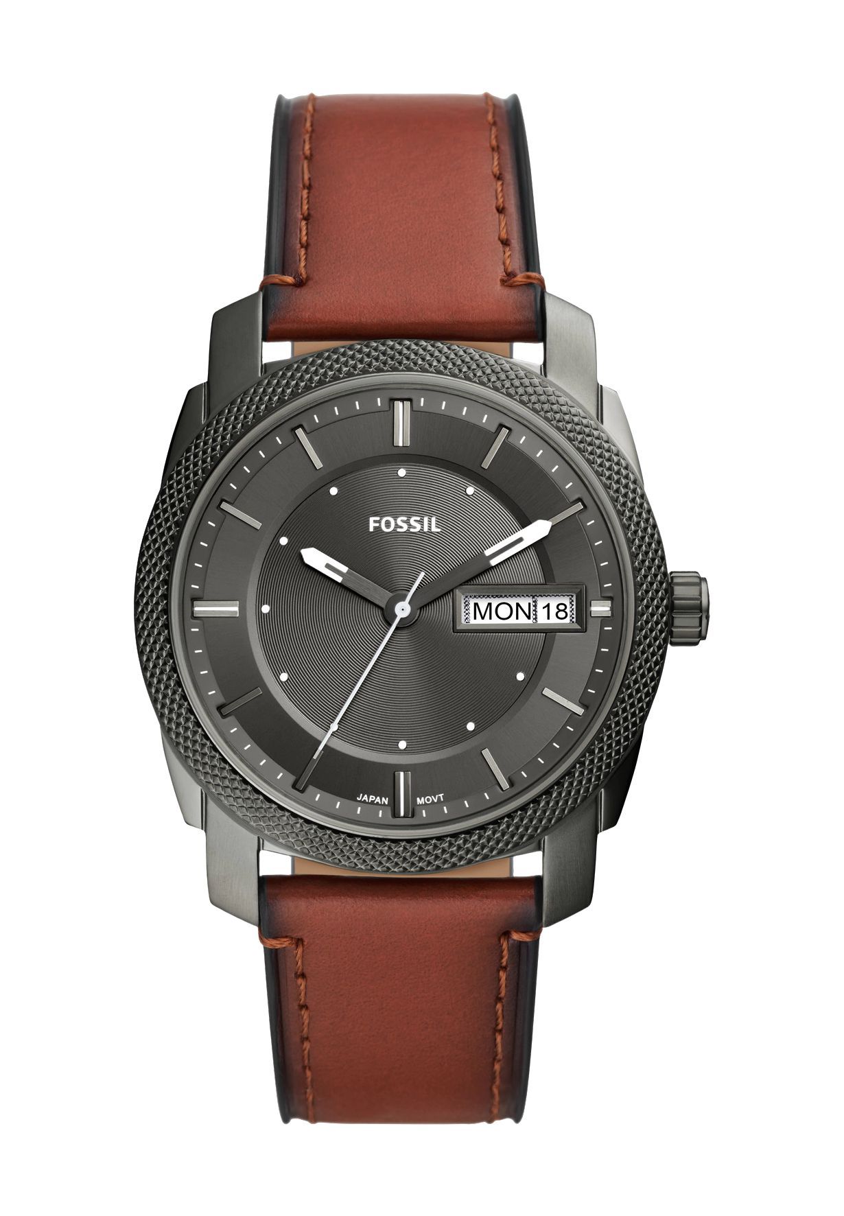FOSSIL Herrenuhr 'FS5900', anthrazit/ braun