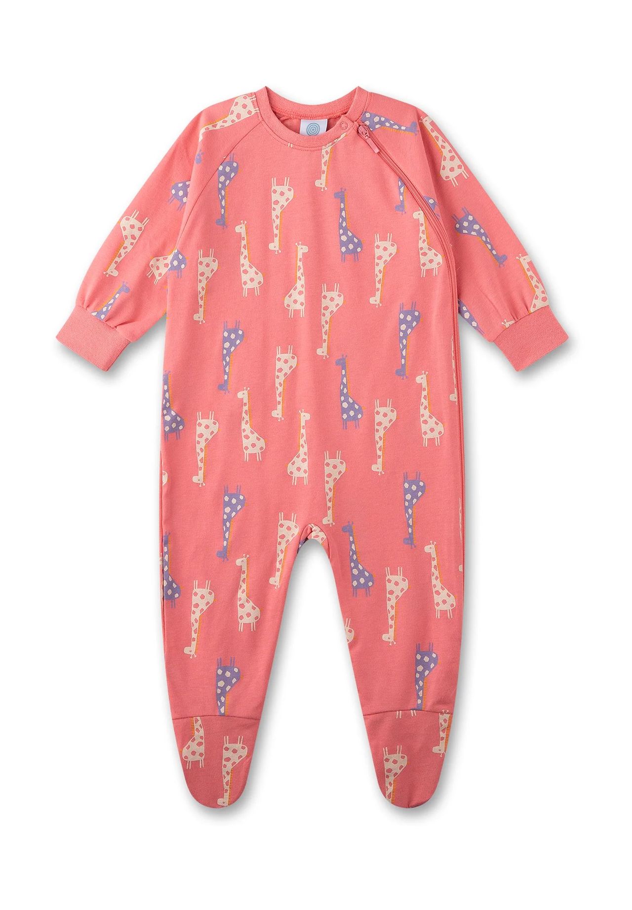 Sanetta Strampler, Bio-Baumwolle, Reißverschluss, für Babys und Kleinkinder, pink, 74