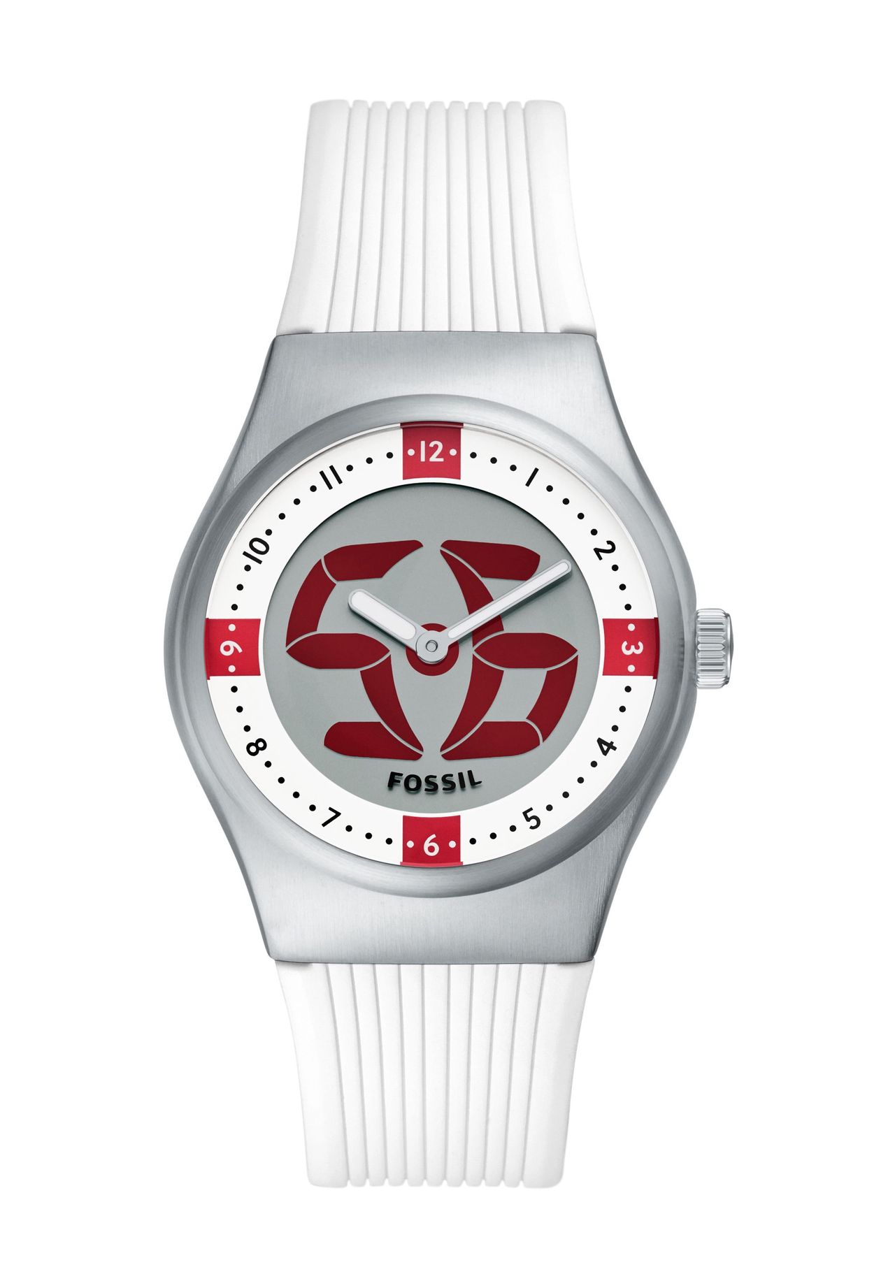 FOSSIL Herrenuhr World Flags Big Tic England 'LE1241', SILBER, 99