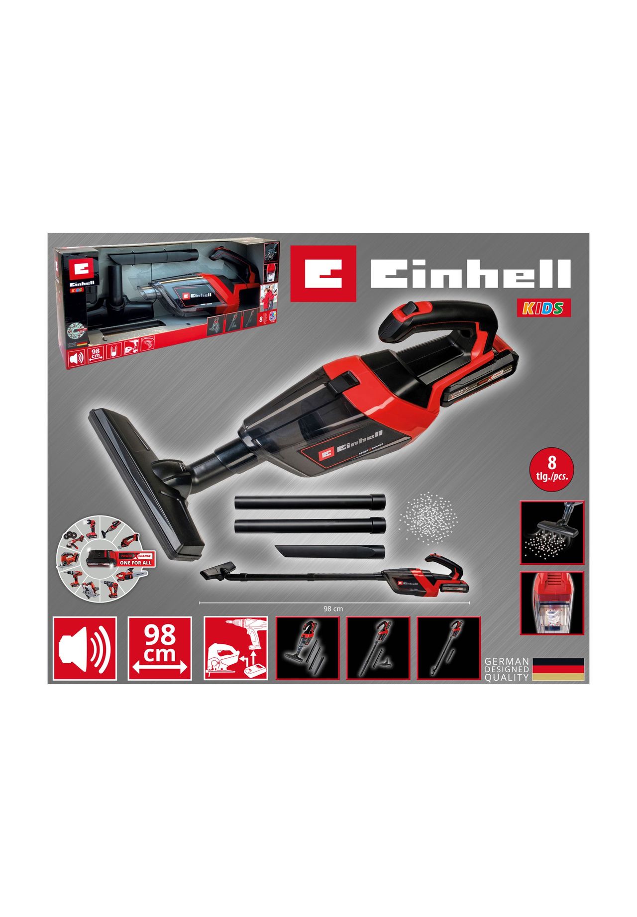 HAPPY PEOPLE® Einhell KIDS Staubsauger, BUNT, 99