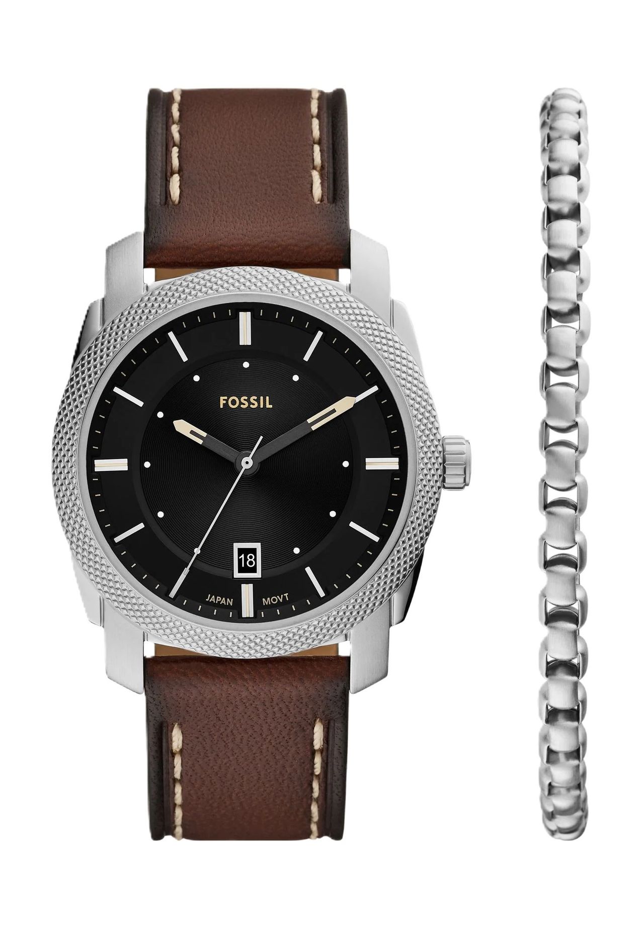 FOSSIL Uhren-Set 'FS6081SET', BRAUN