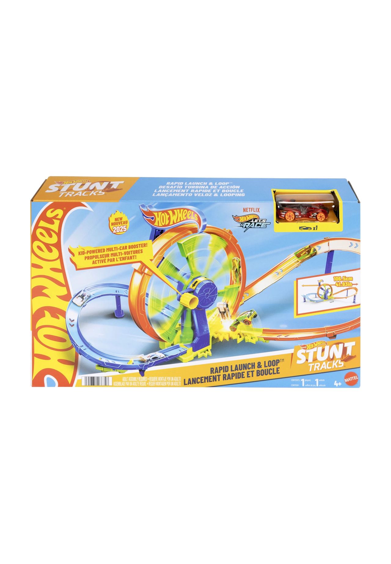 Hot Wheels Rennset 'Schnellstart, Looping 'Die-Cast-Spielzeugauto''