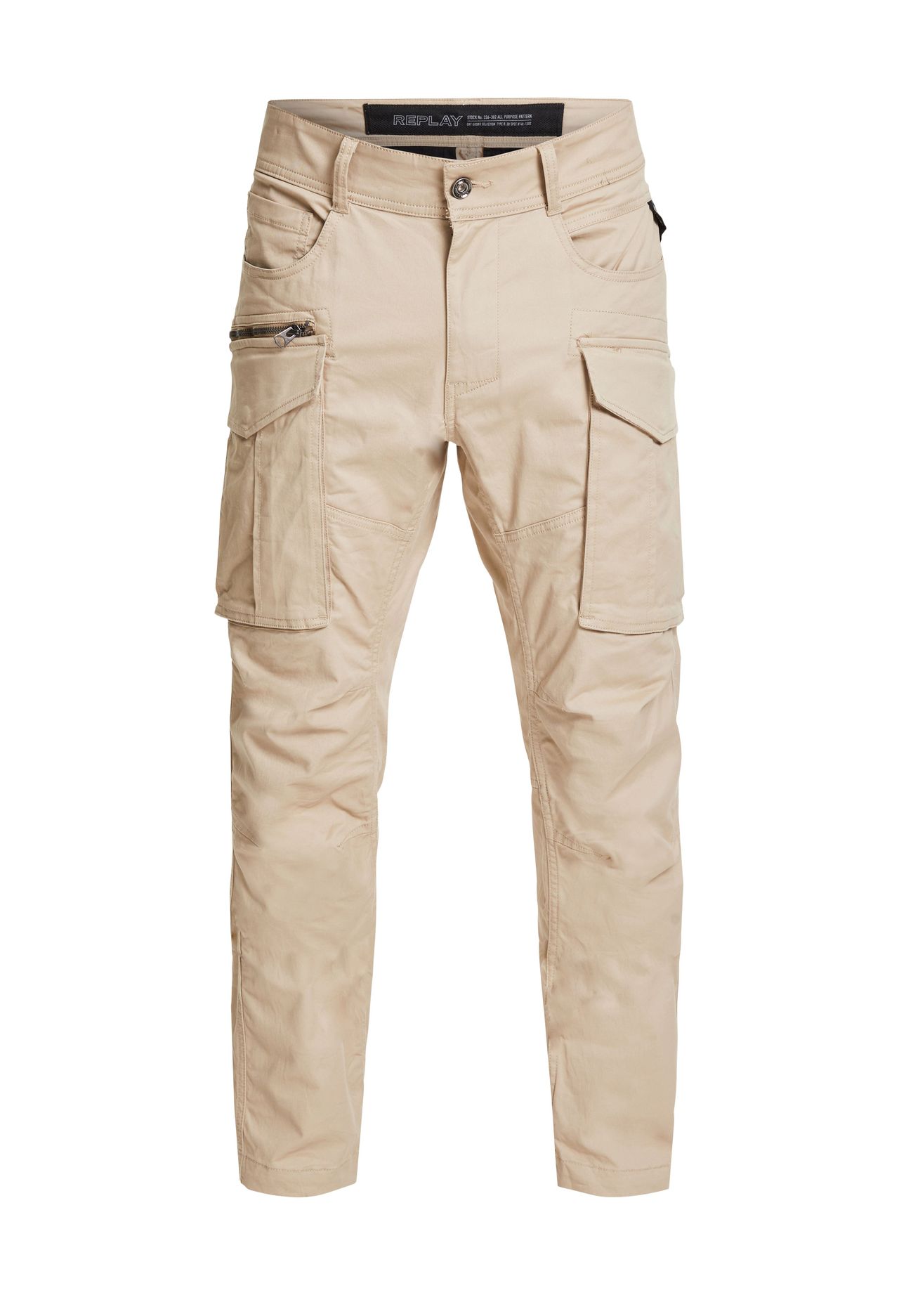 REPLAY Cargohose, für Herren, beige, 33/30