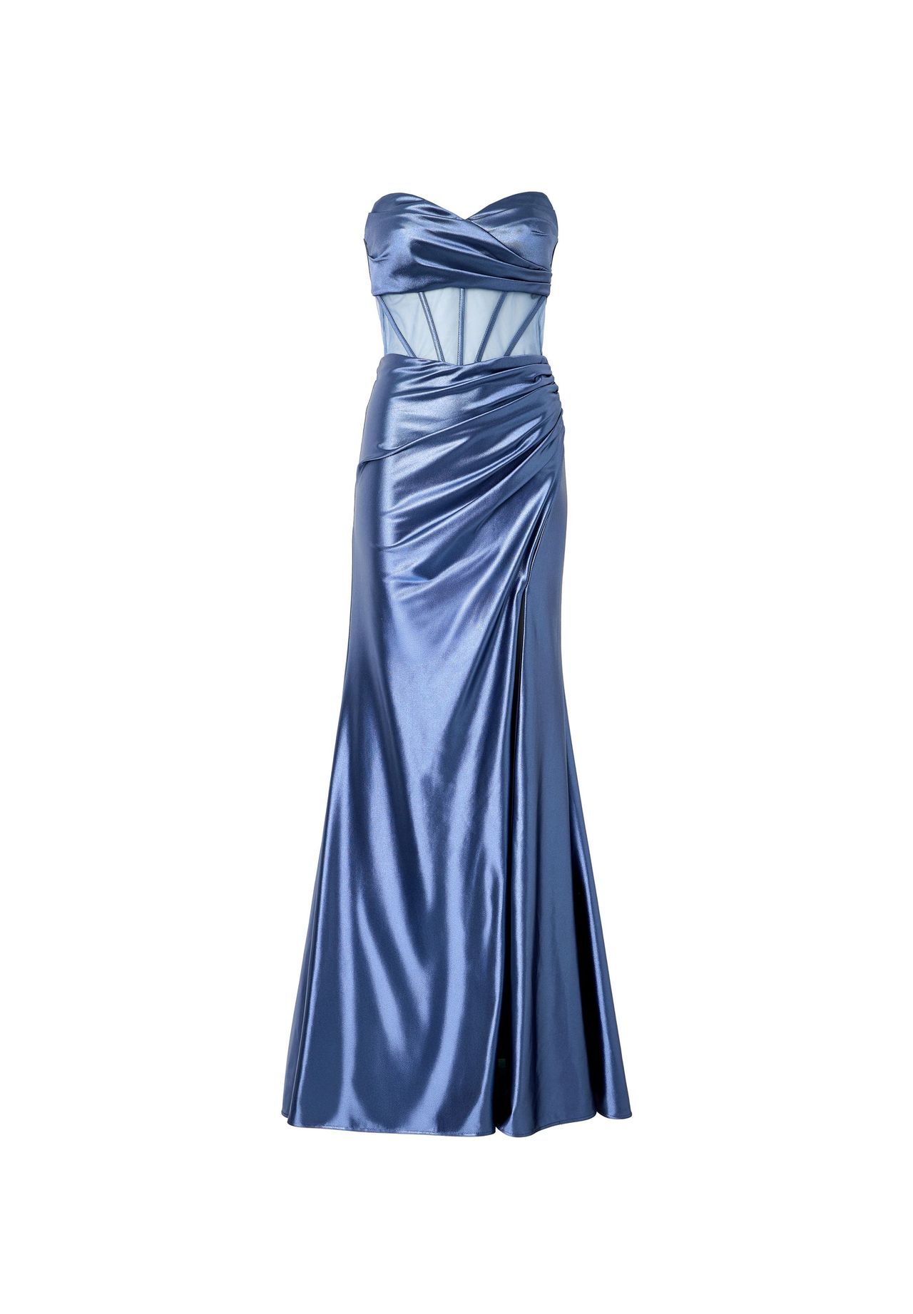 MASCARA© LONDON Abendkleid, Herz-Ausschnitt, für Damen, blau, 36